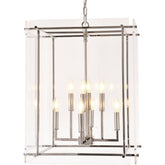 Acrylic Box on Chrome Pendant Light