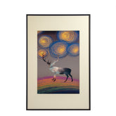 Abstract Deer Art Print I