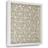 Abstract Asterisk Paper Framed Art