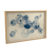 Abstract Blue Stained Glass Wall Art