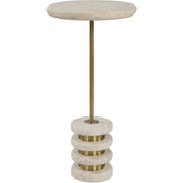 Adames Travertine Drink Table