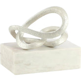 Abstract Coil Sculpture on Marble