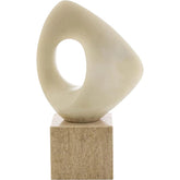 Abstract Loop Sculpture on Marble