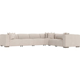 6 Piece Bliss Fabric Power Motion Sectional