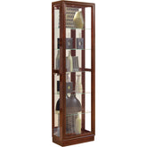 20'' Wide Hardwood Cherry Curio Display Cabinet