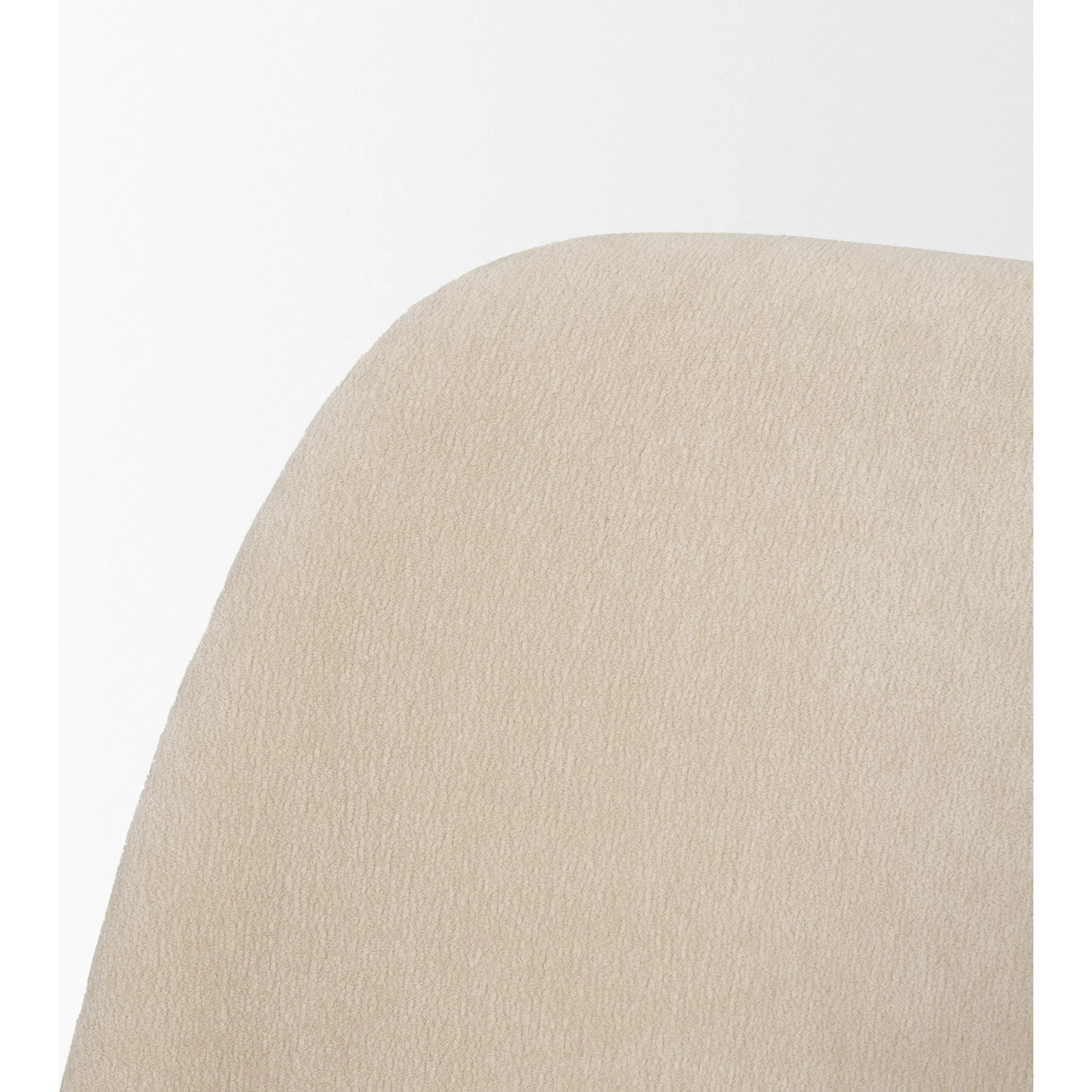 Abbie Curve Fabric Dining Chair (Set of 2)
