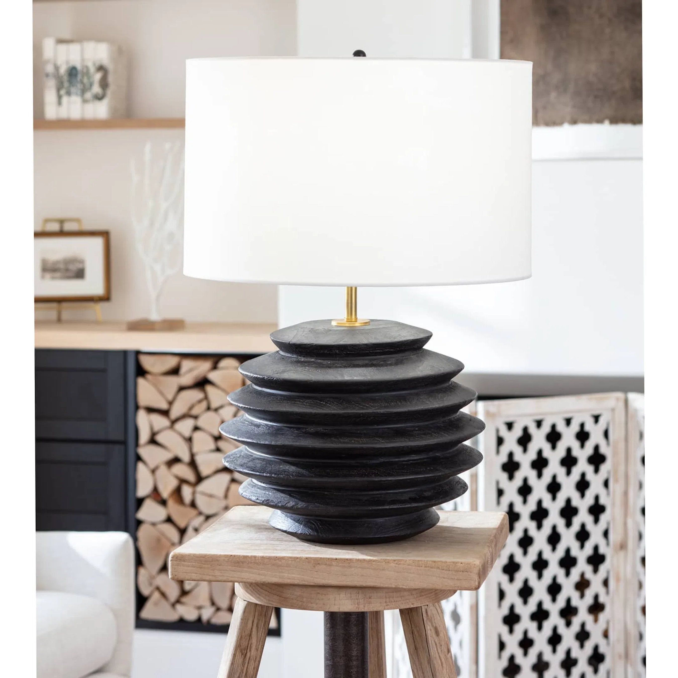 Accordion Round Table Lamp