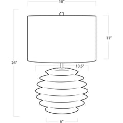 Accordion Round Table Lamp