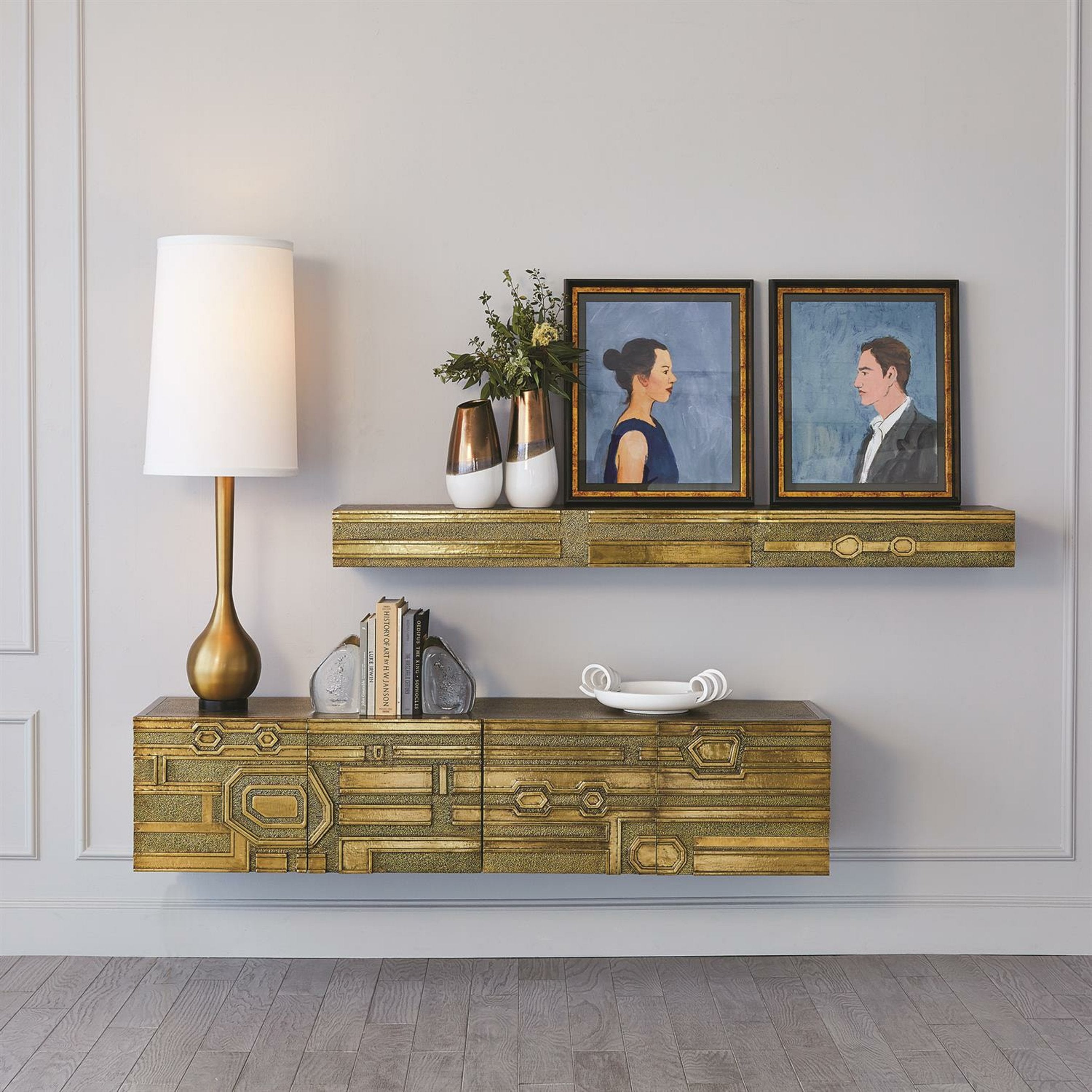 Abstract Block Cabinet