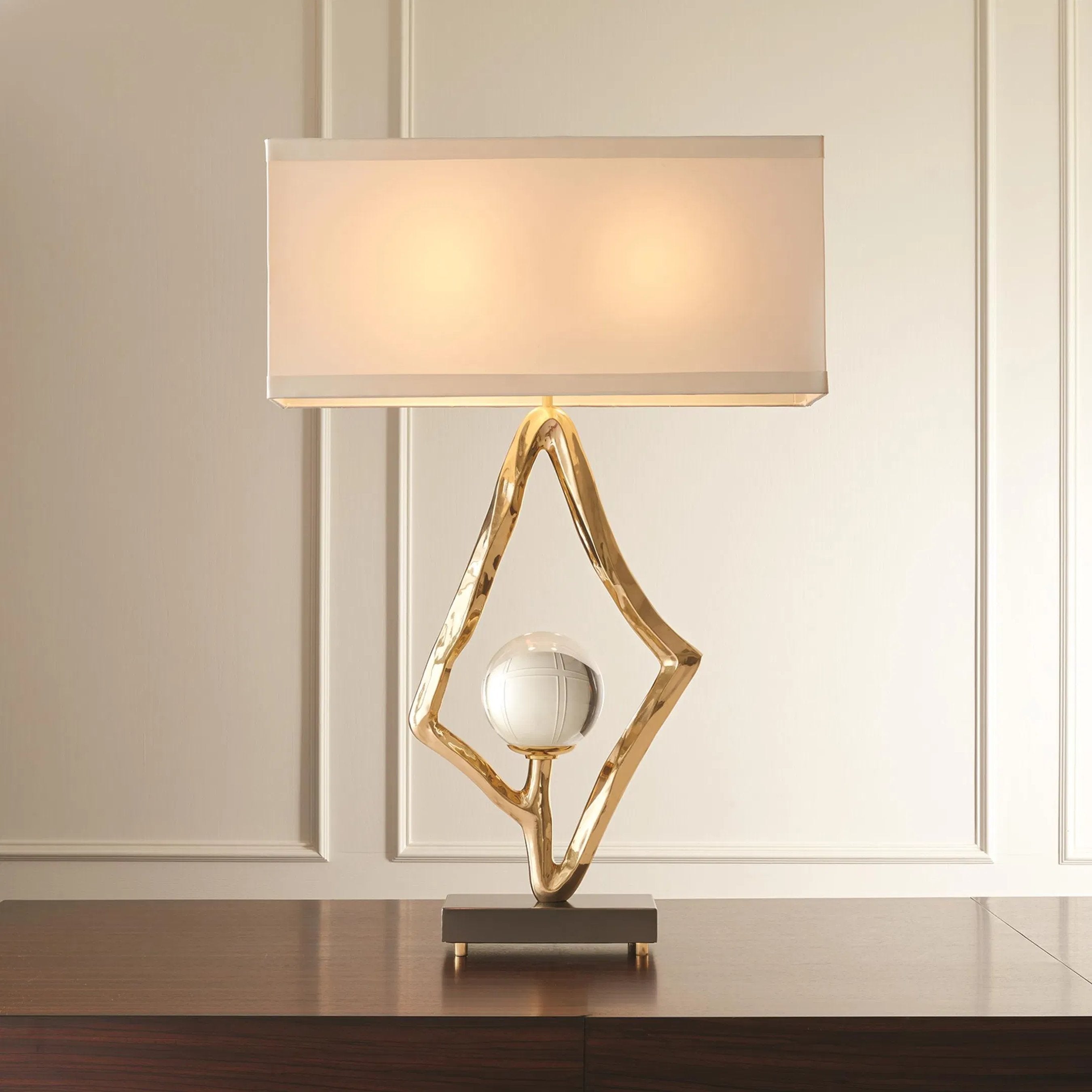Abstract Lamp Crystal Sphere