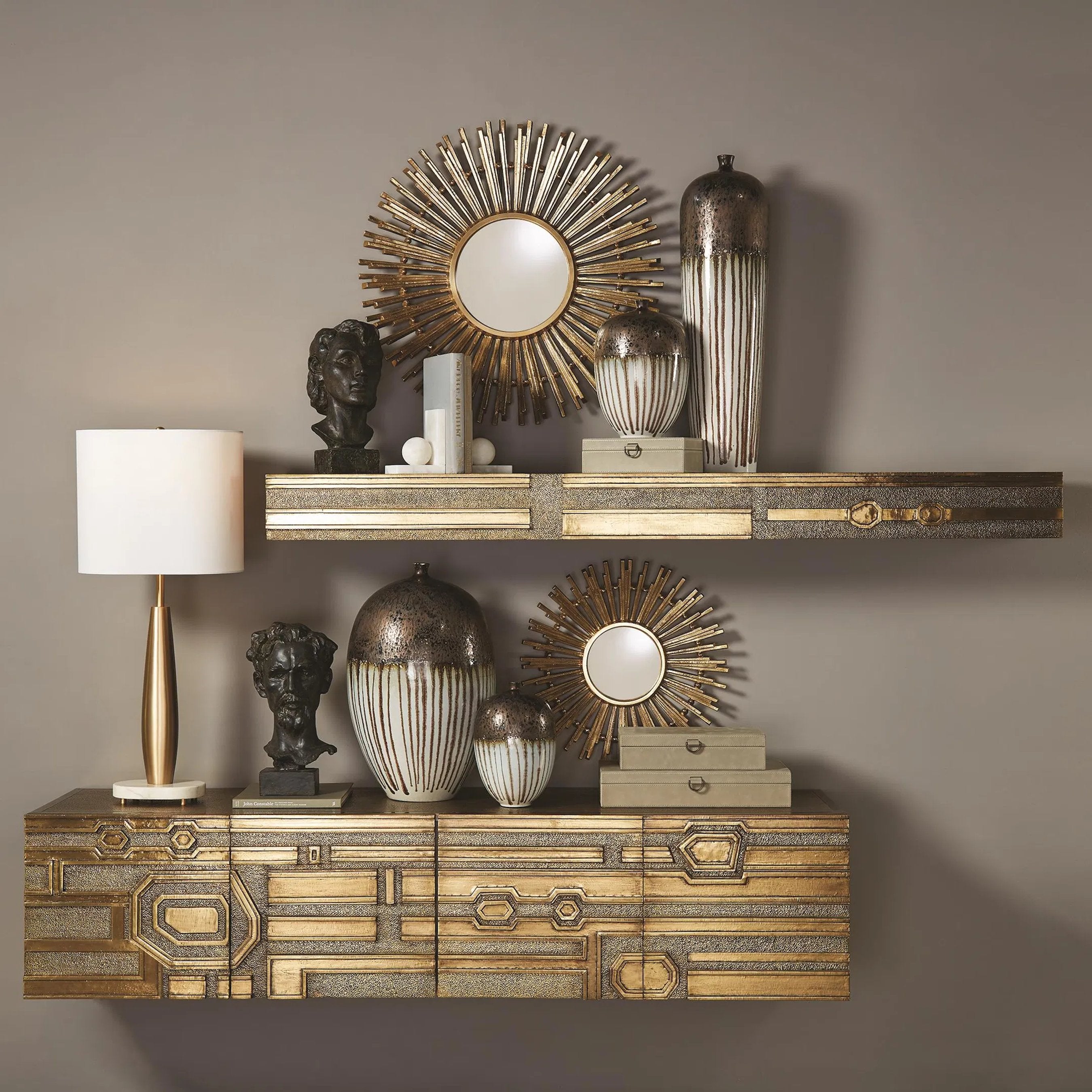 Abstract Block Cabinet