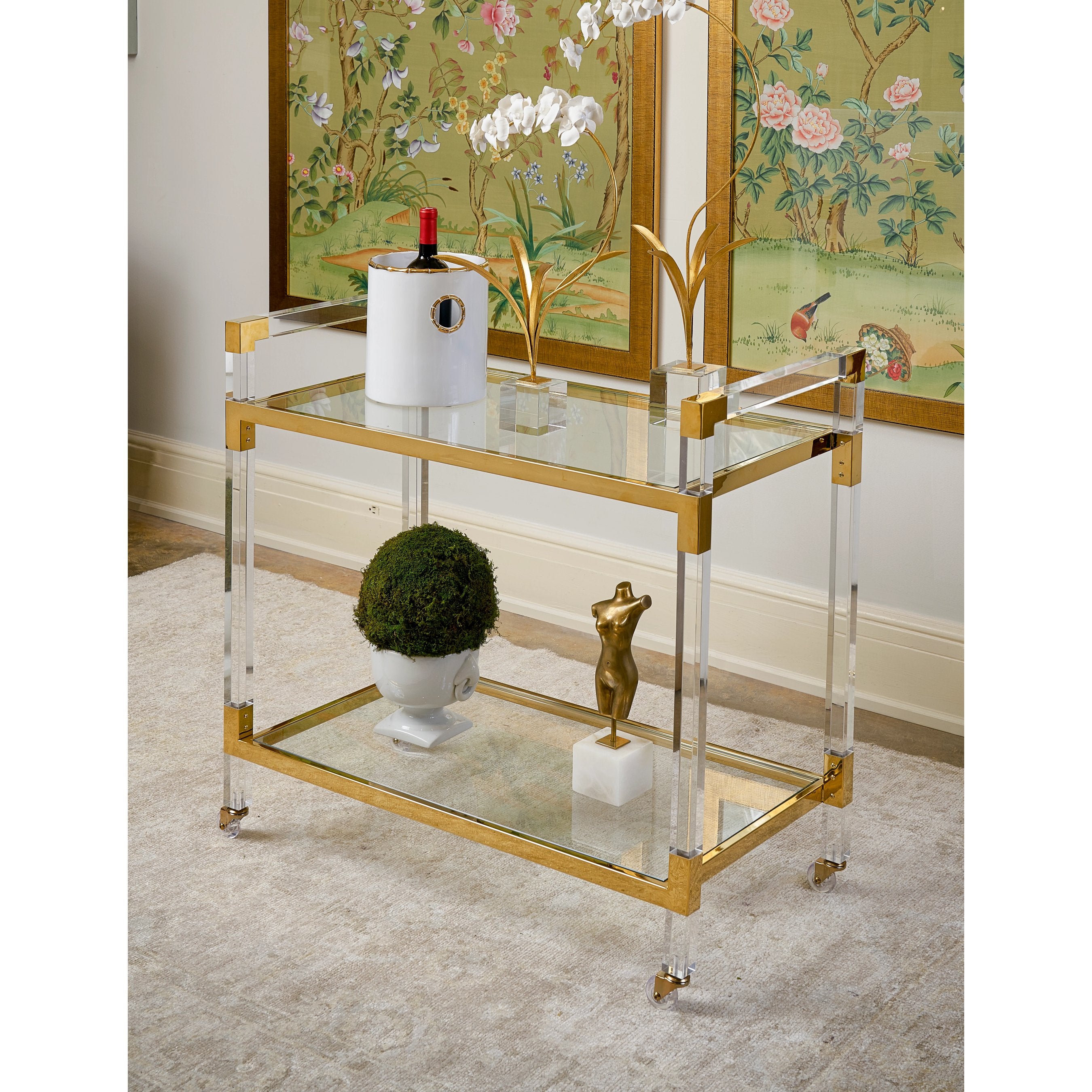 Acrylic Bar Cart