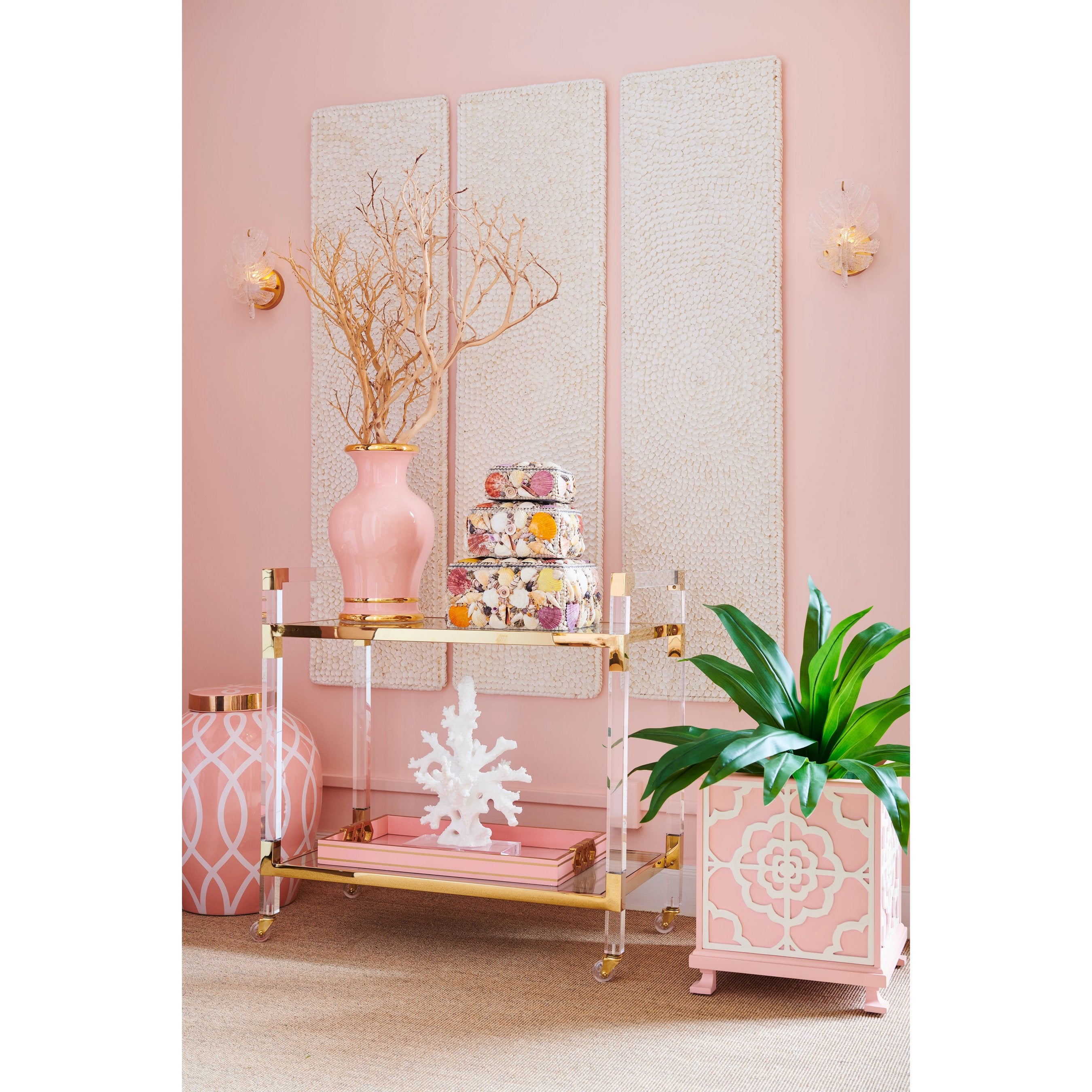 Acrylic Bar Cart