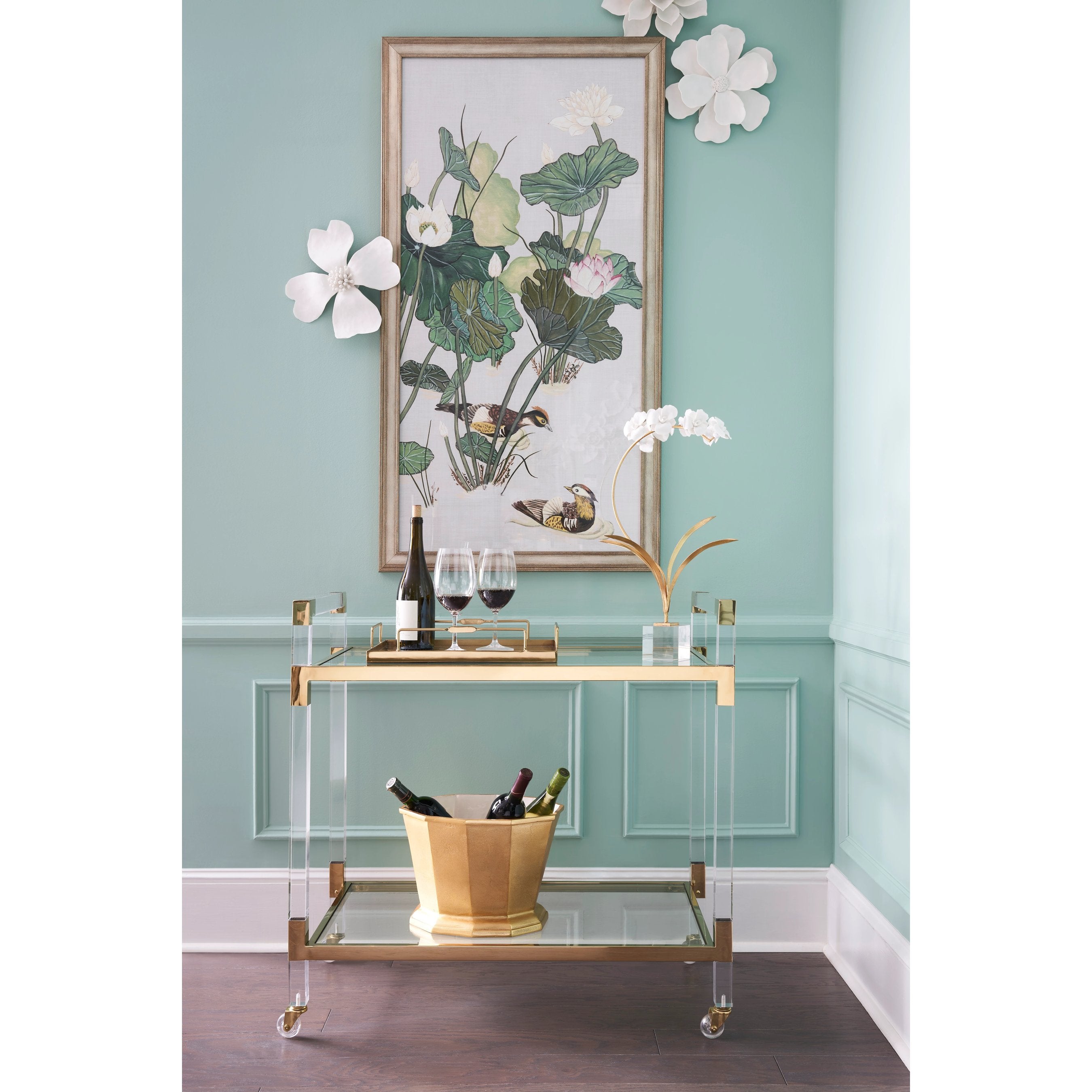 Acrylic Bar Cart
