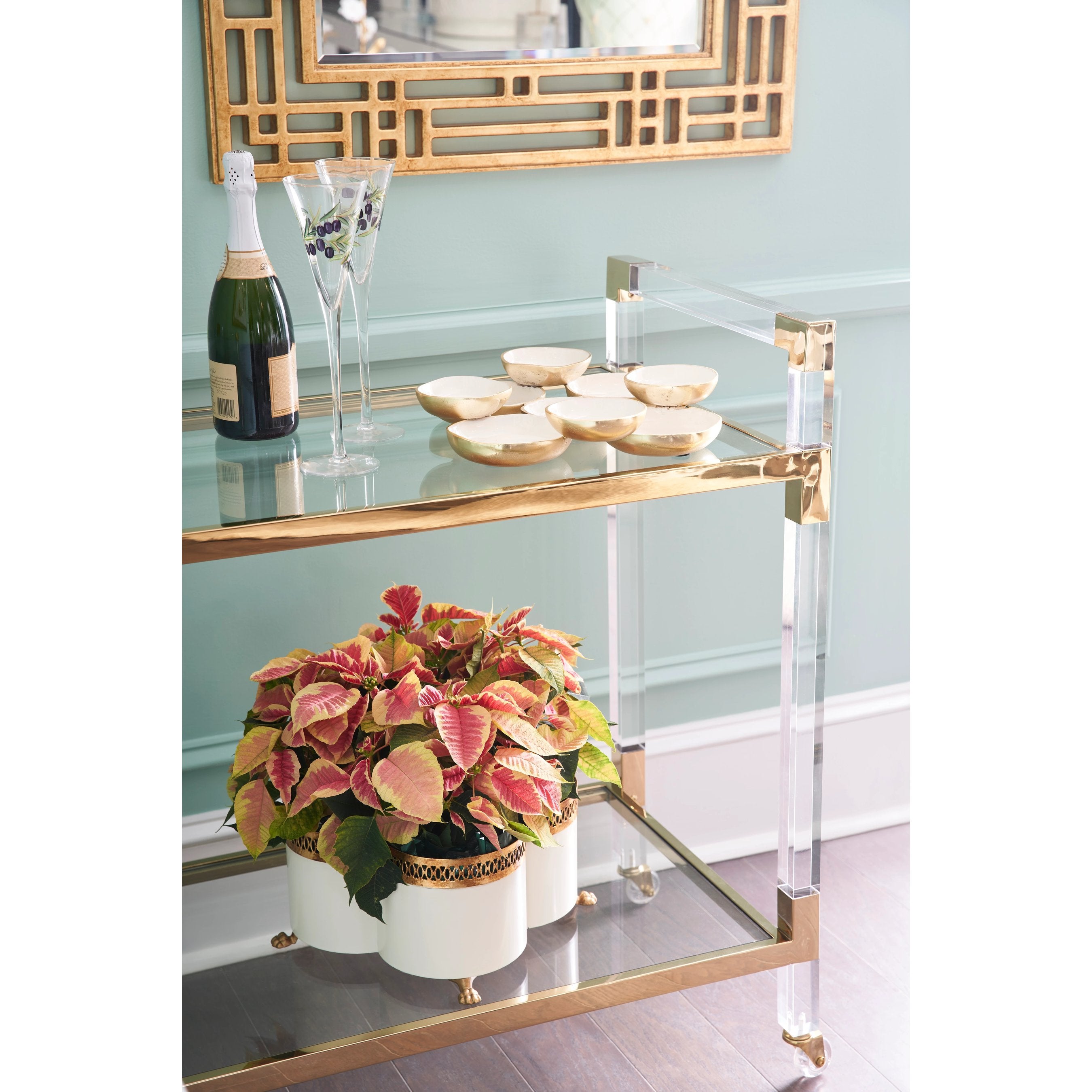 Acrylic Bar Cart