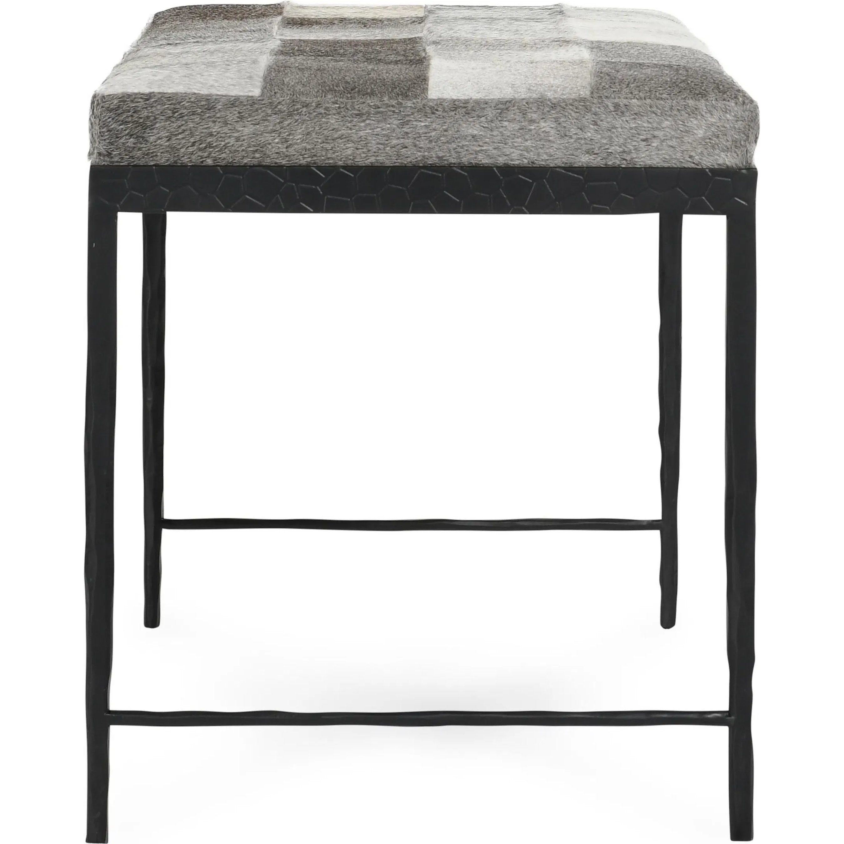 Achen Hair on Hide Bench