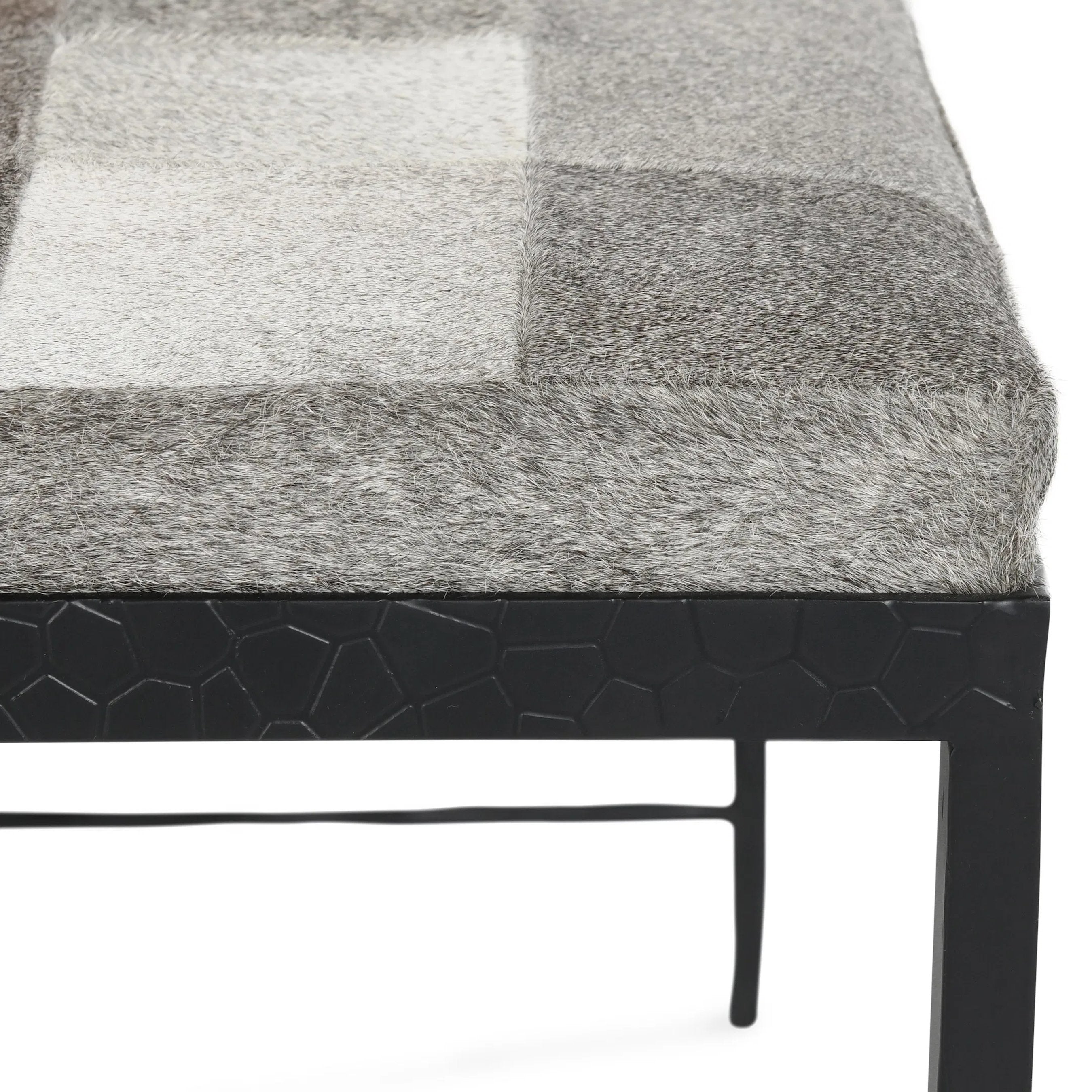 Achen Hair on Hide Bench