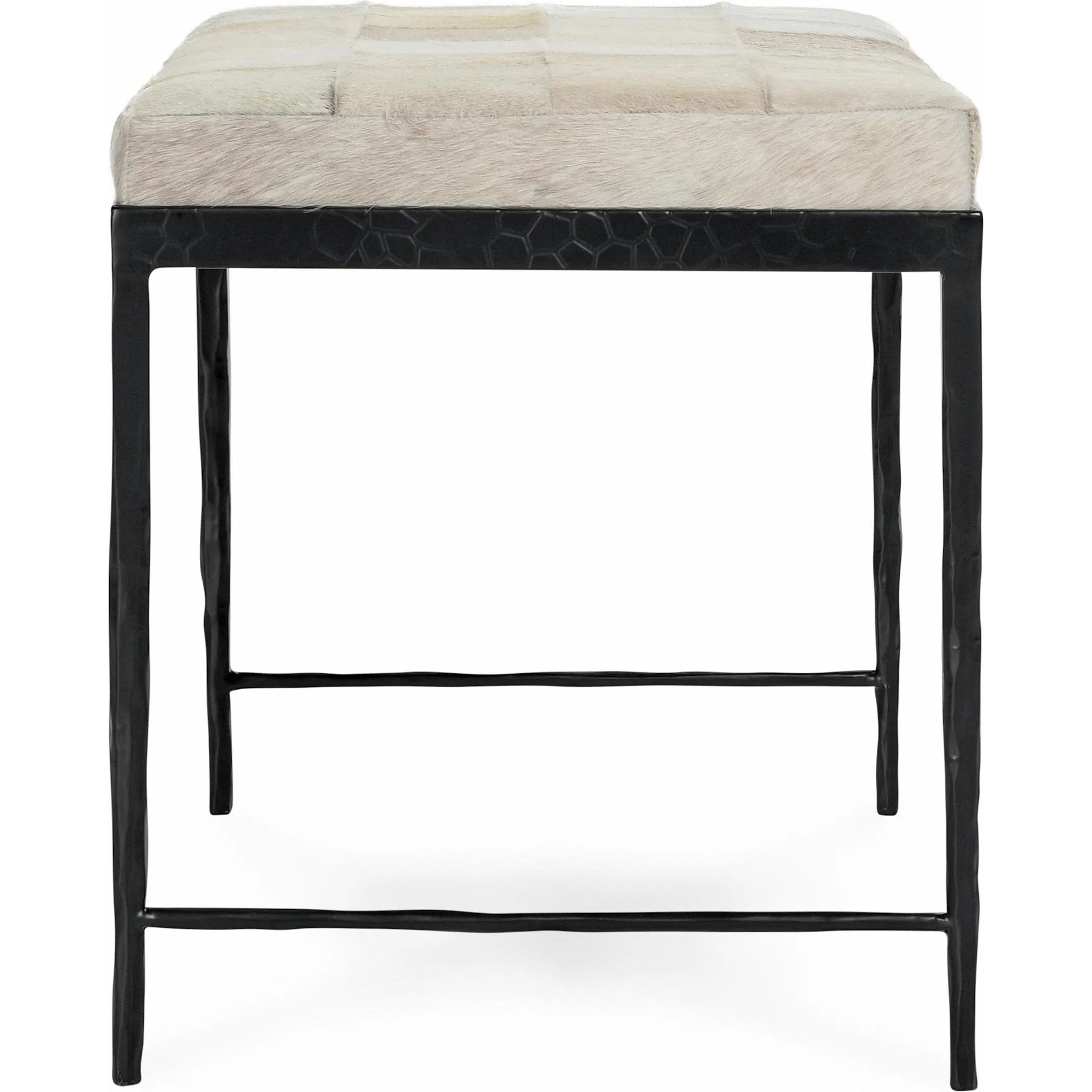 Achen Hair on Hide Bench