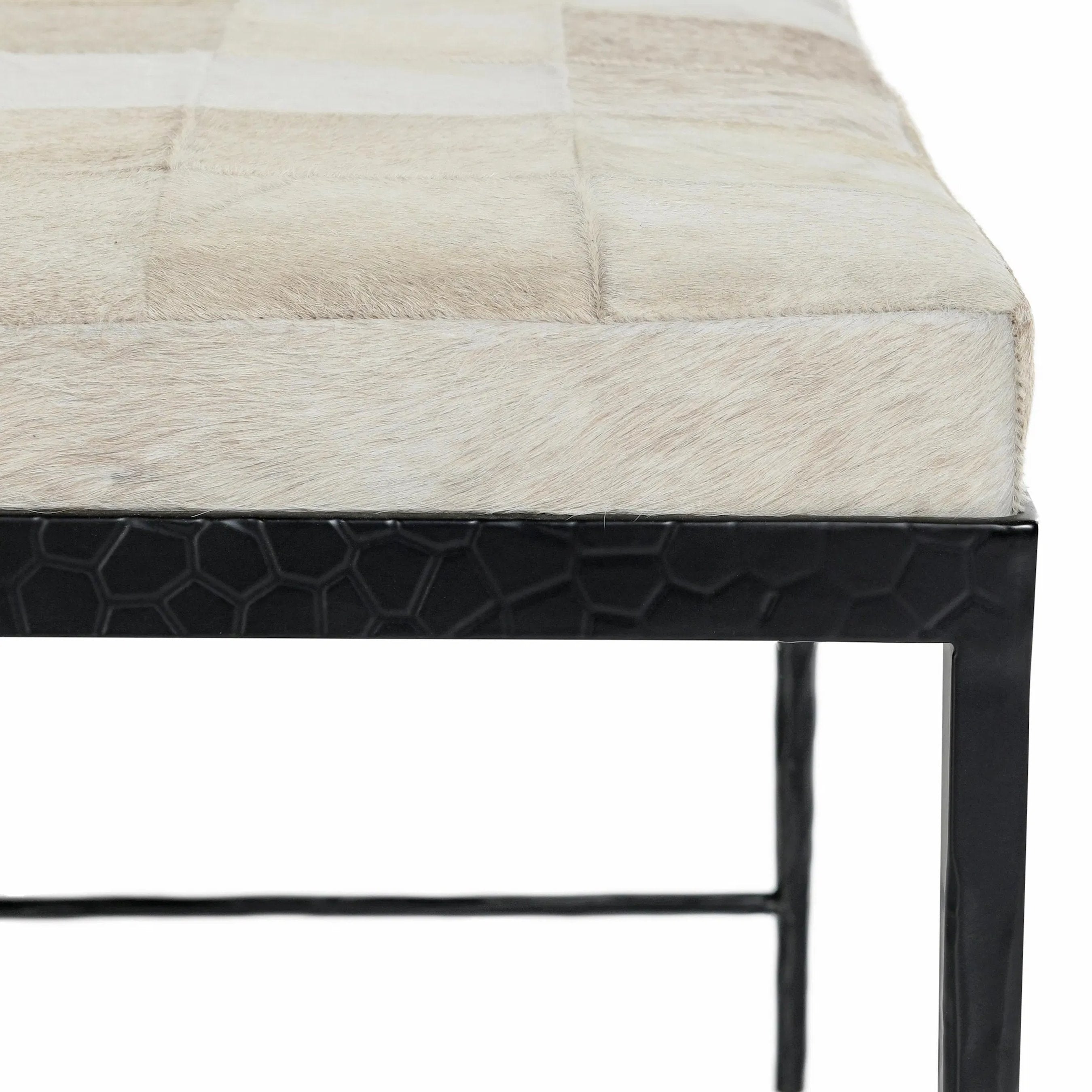 Achen Hair on Hide Bench