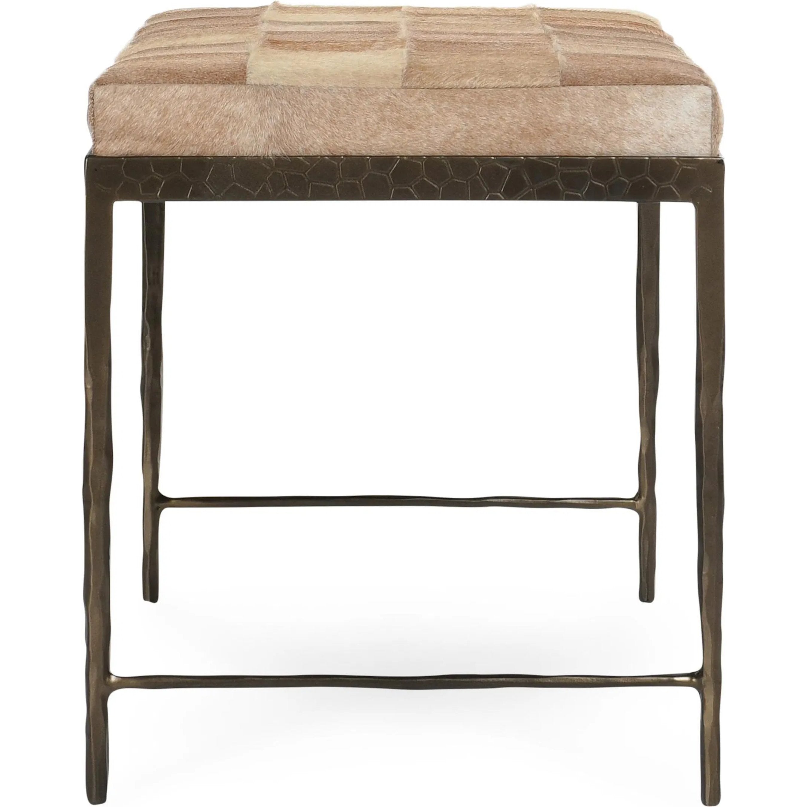 Achen Hair on Hide Bench