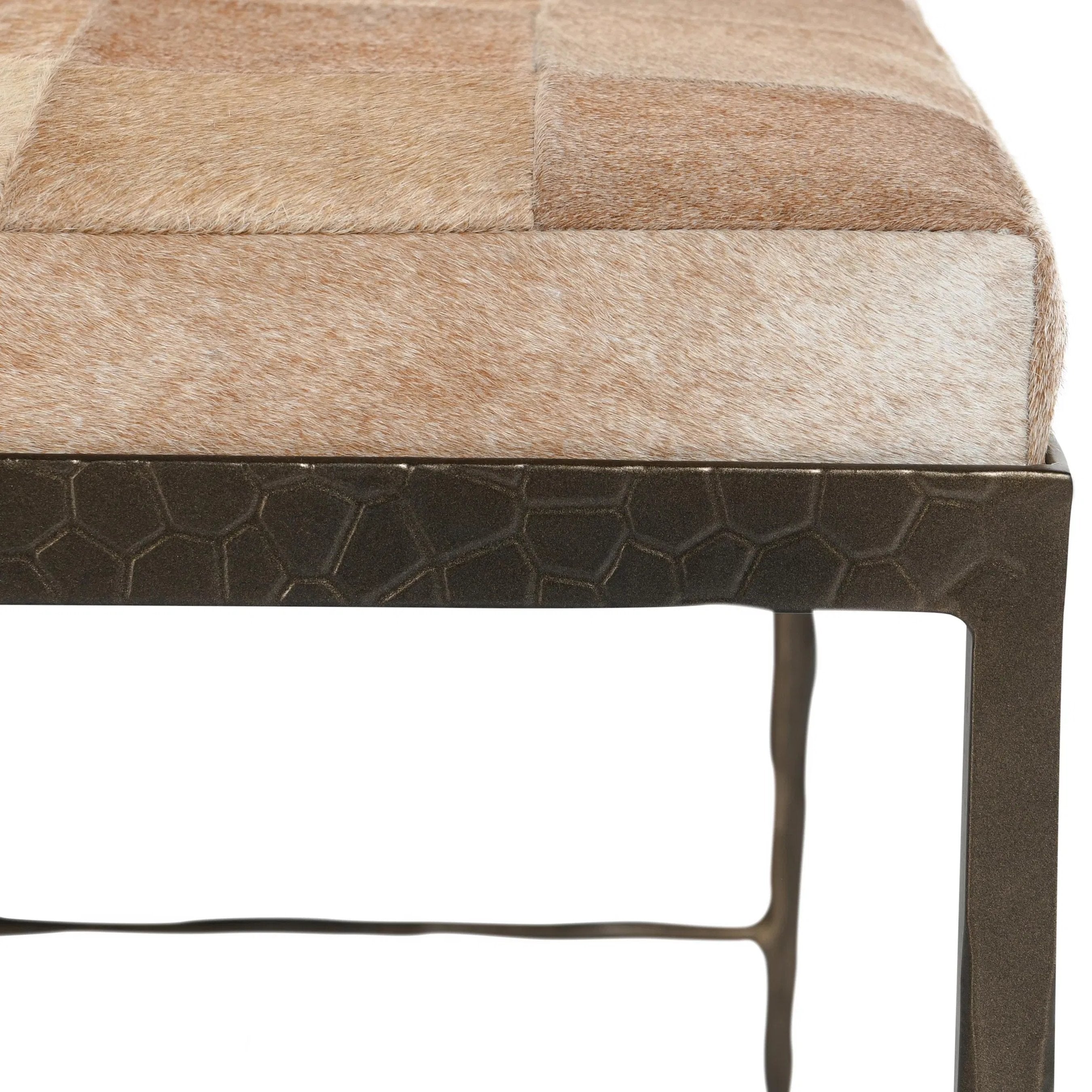 Achen Hair on Hide Bench