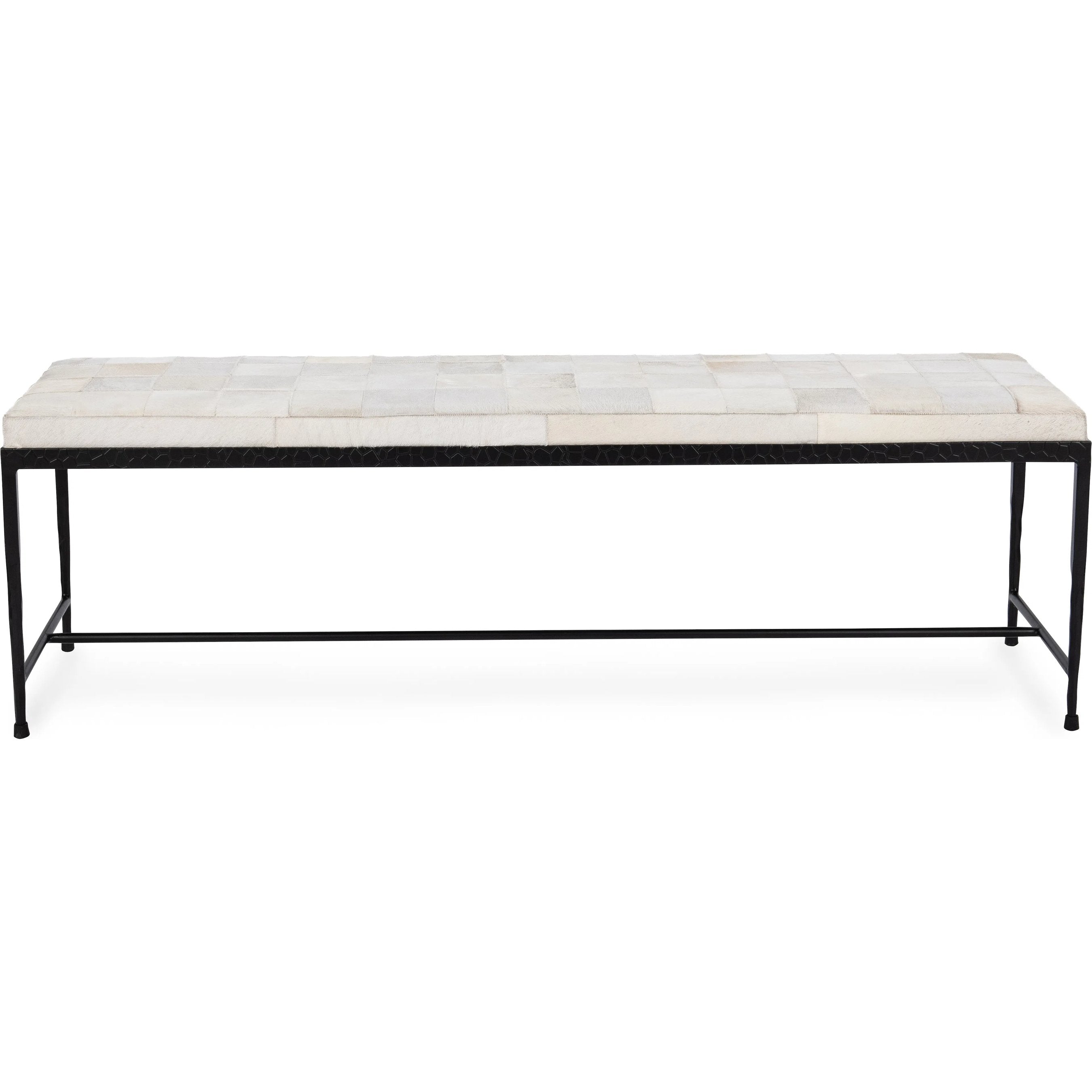 Achen Hair on Hide Bench