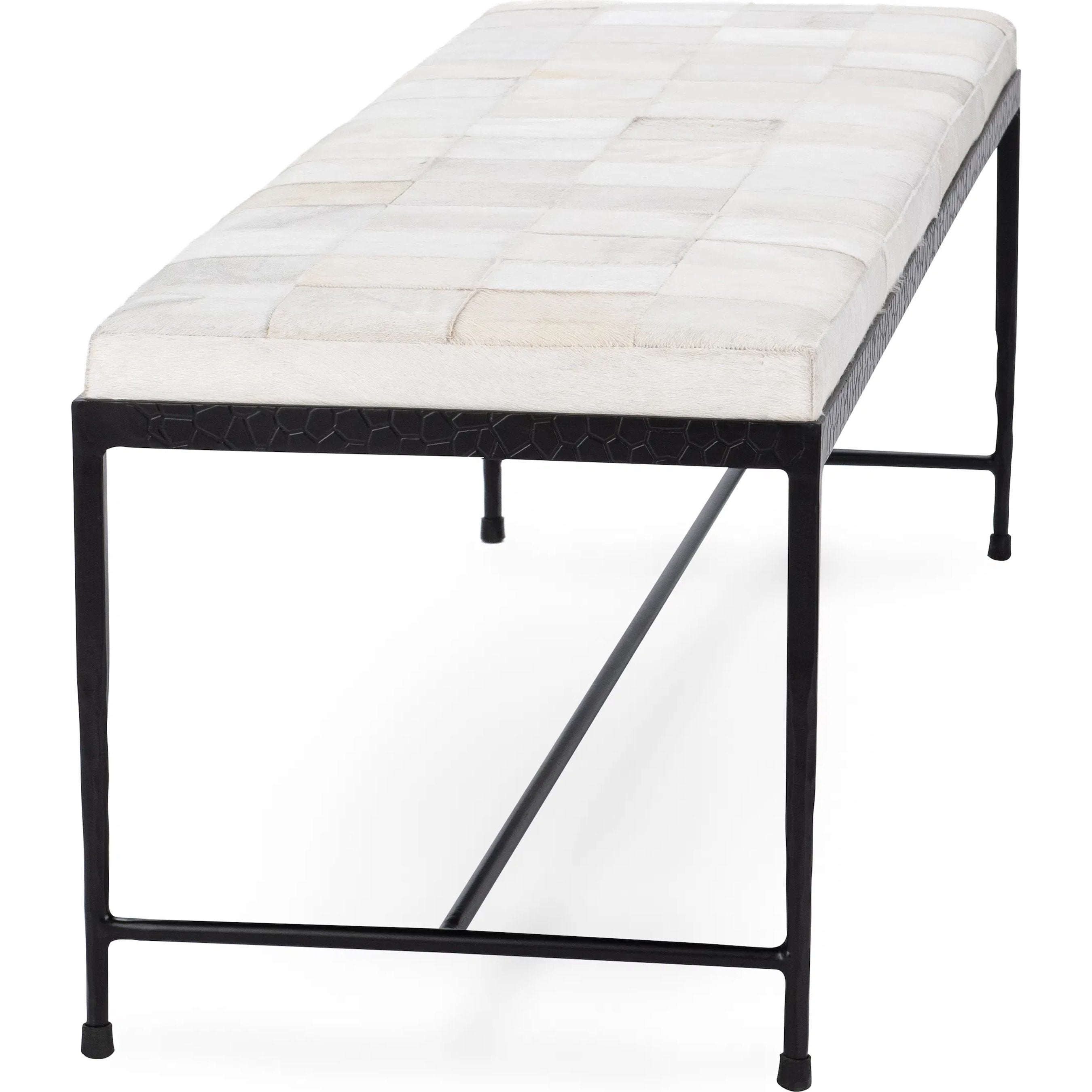 Achen Hair on Hide Bench