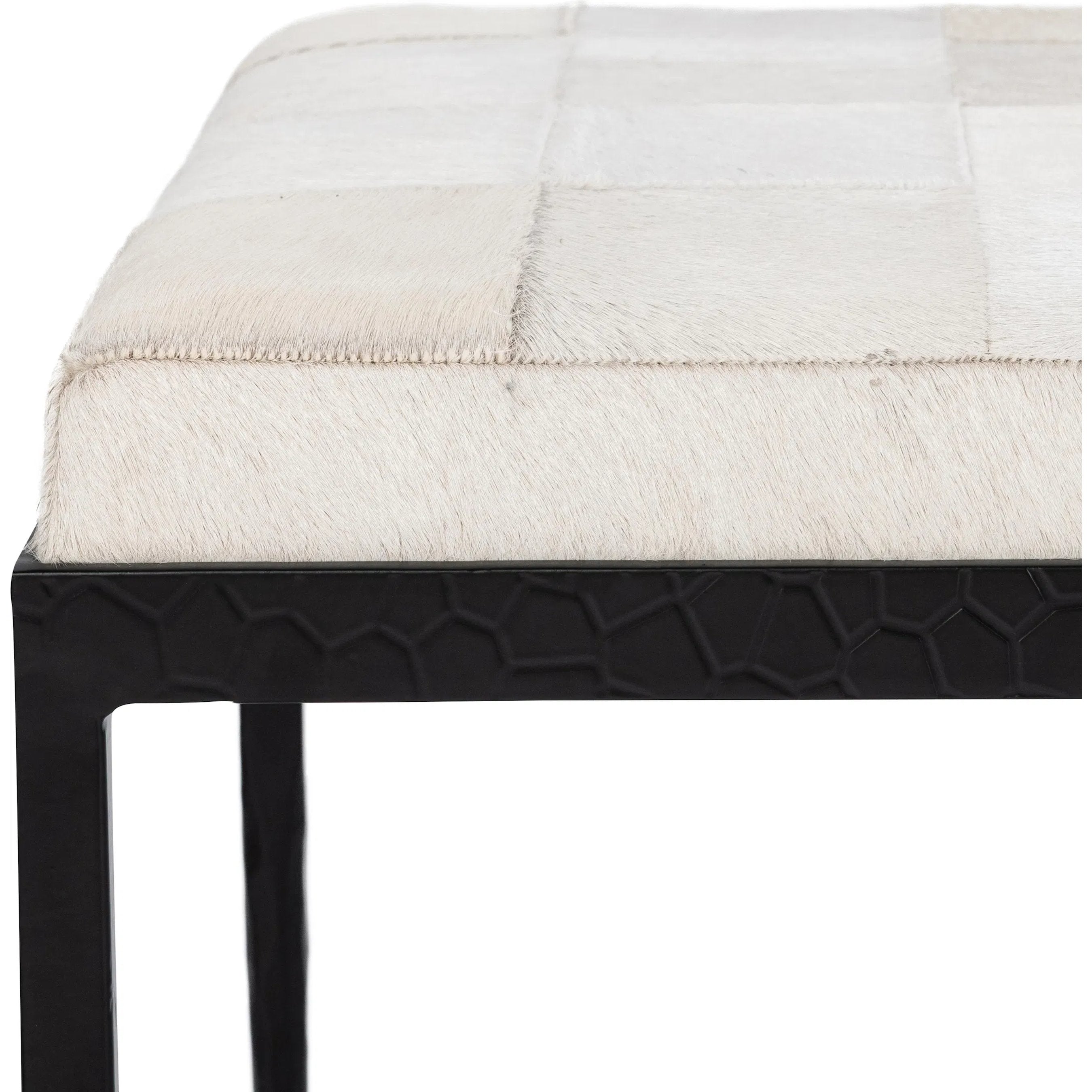 Achen Hair on Hide Bench
