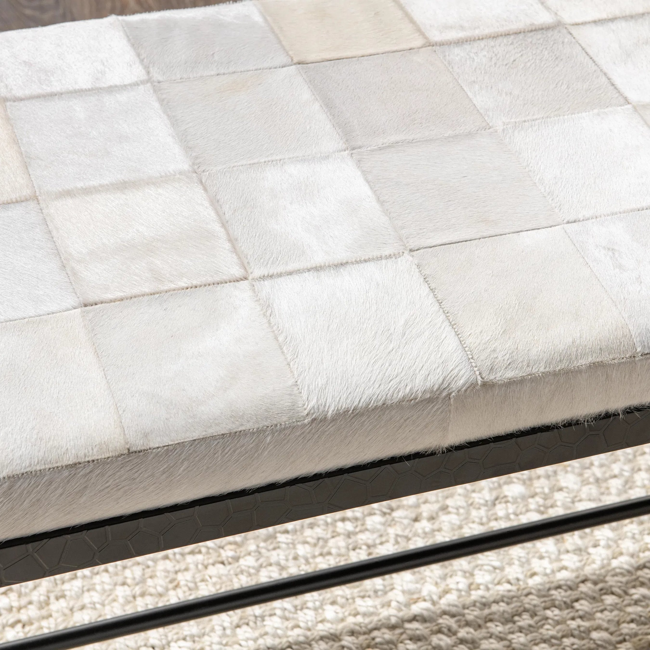 Achen Hair on Hide Bench