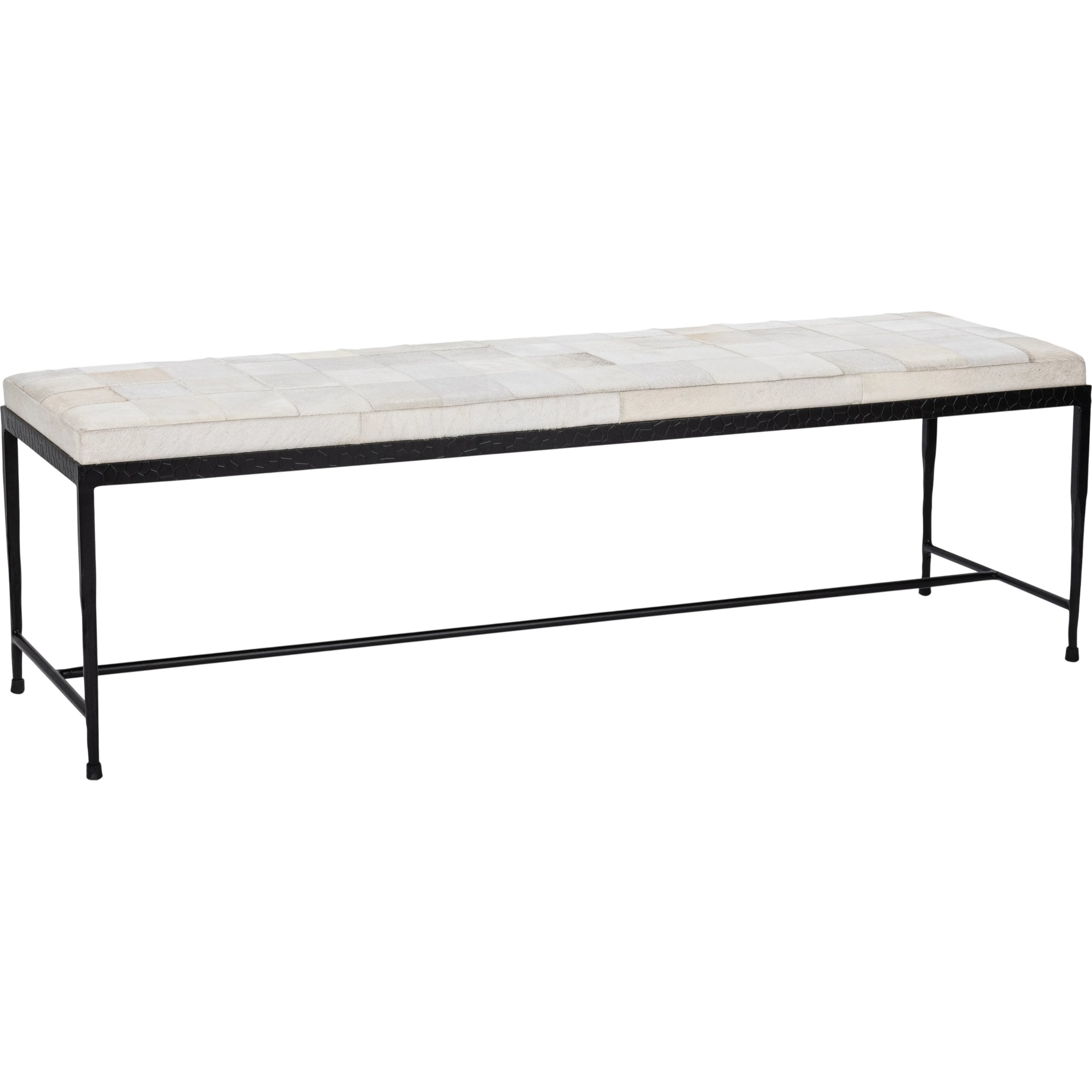 Achen Hair on Hide Bench