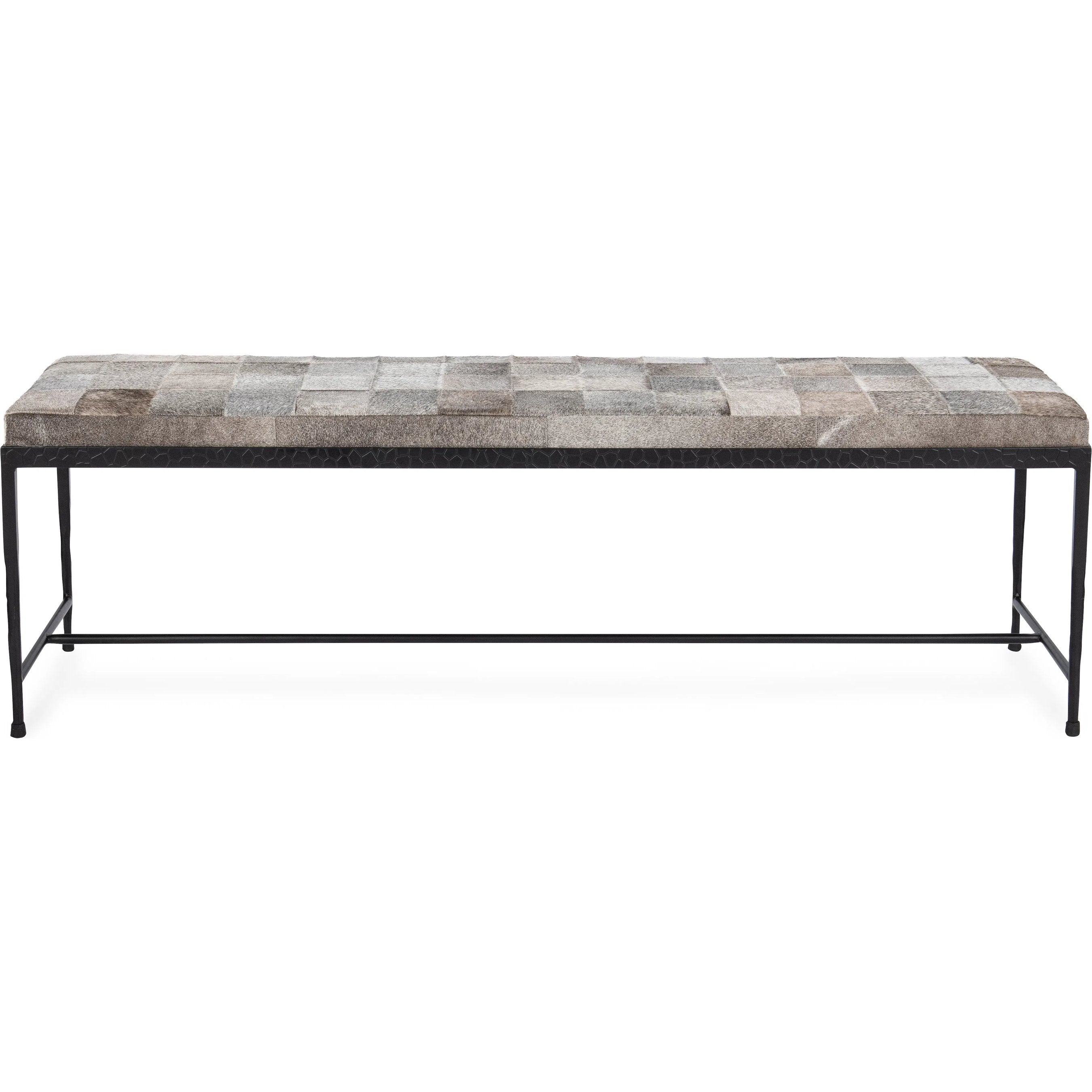 Achen Hair on Hide Bench