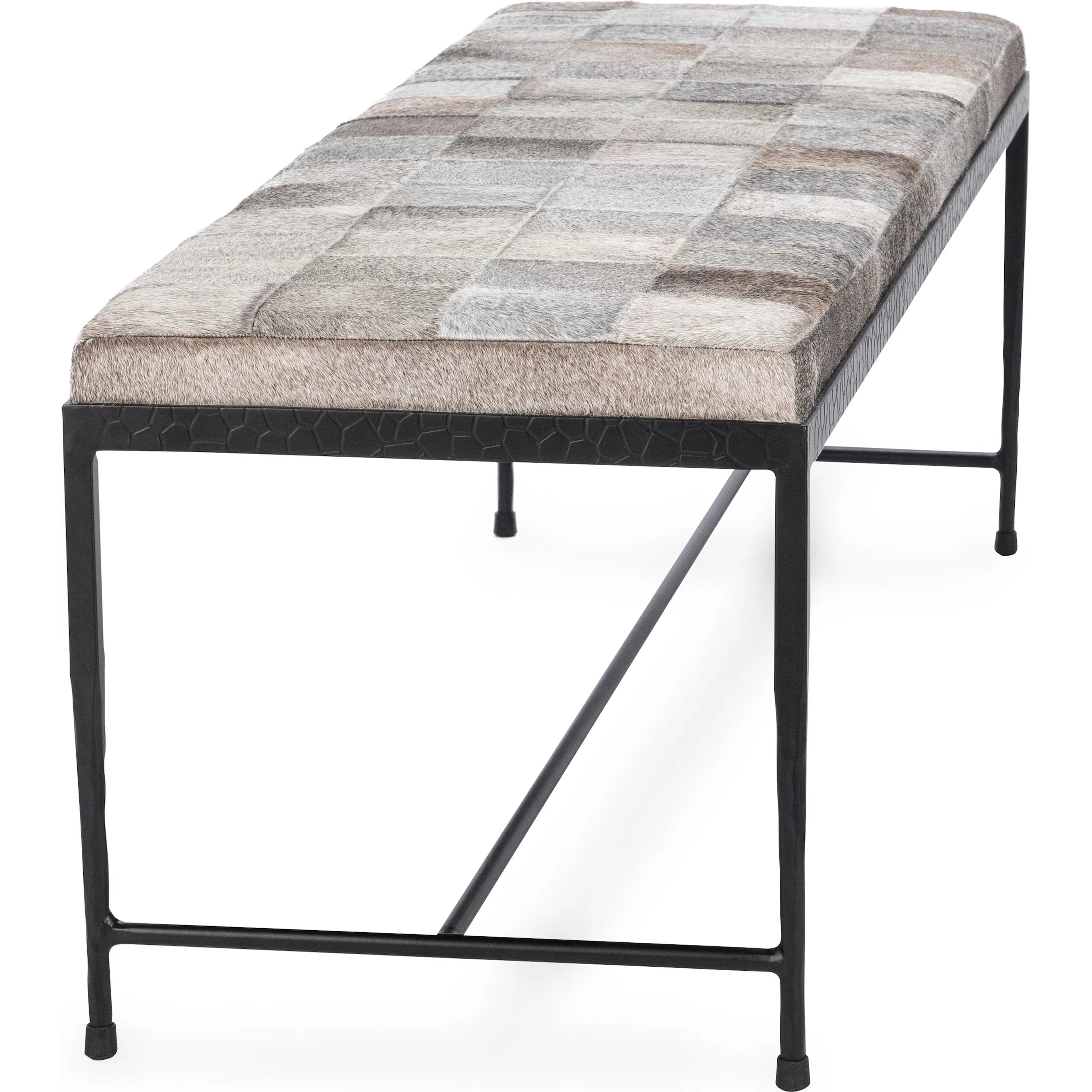 Achen Hair on Hide Bench