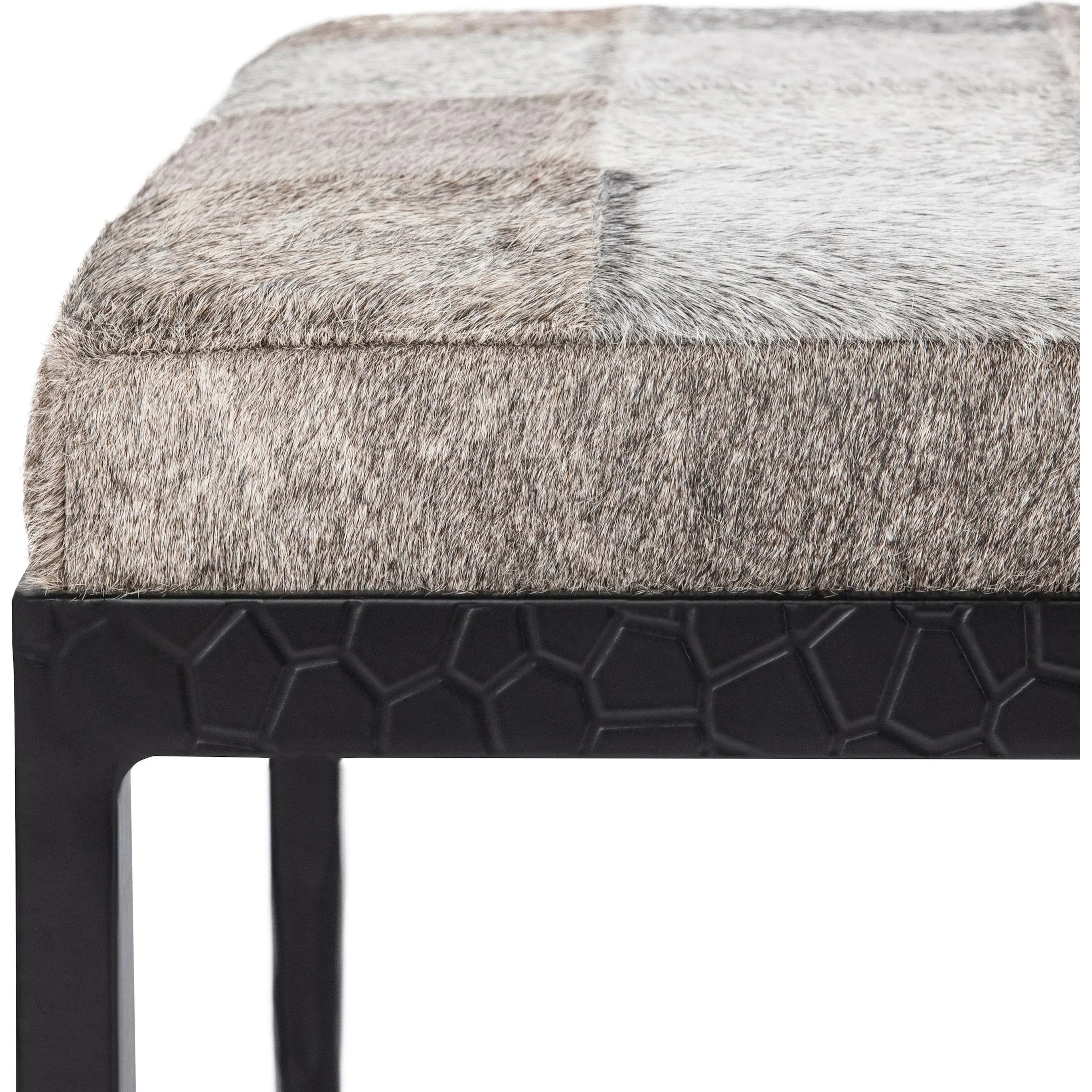 Achen Hair on Hide Bench