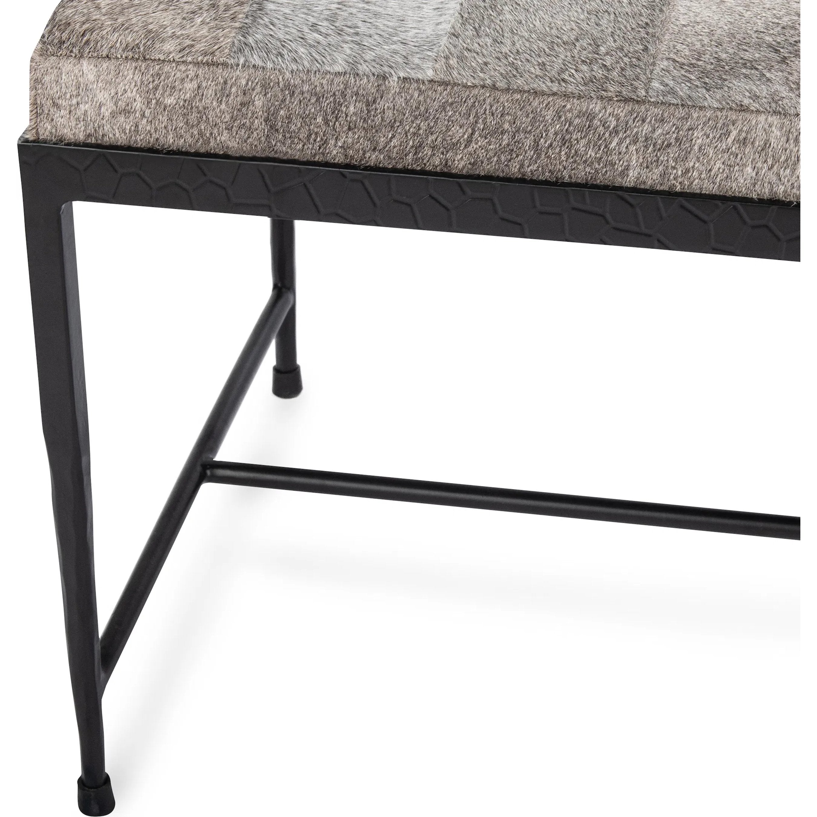 Achen Hair on Hide Bench