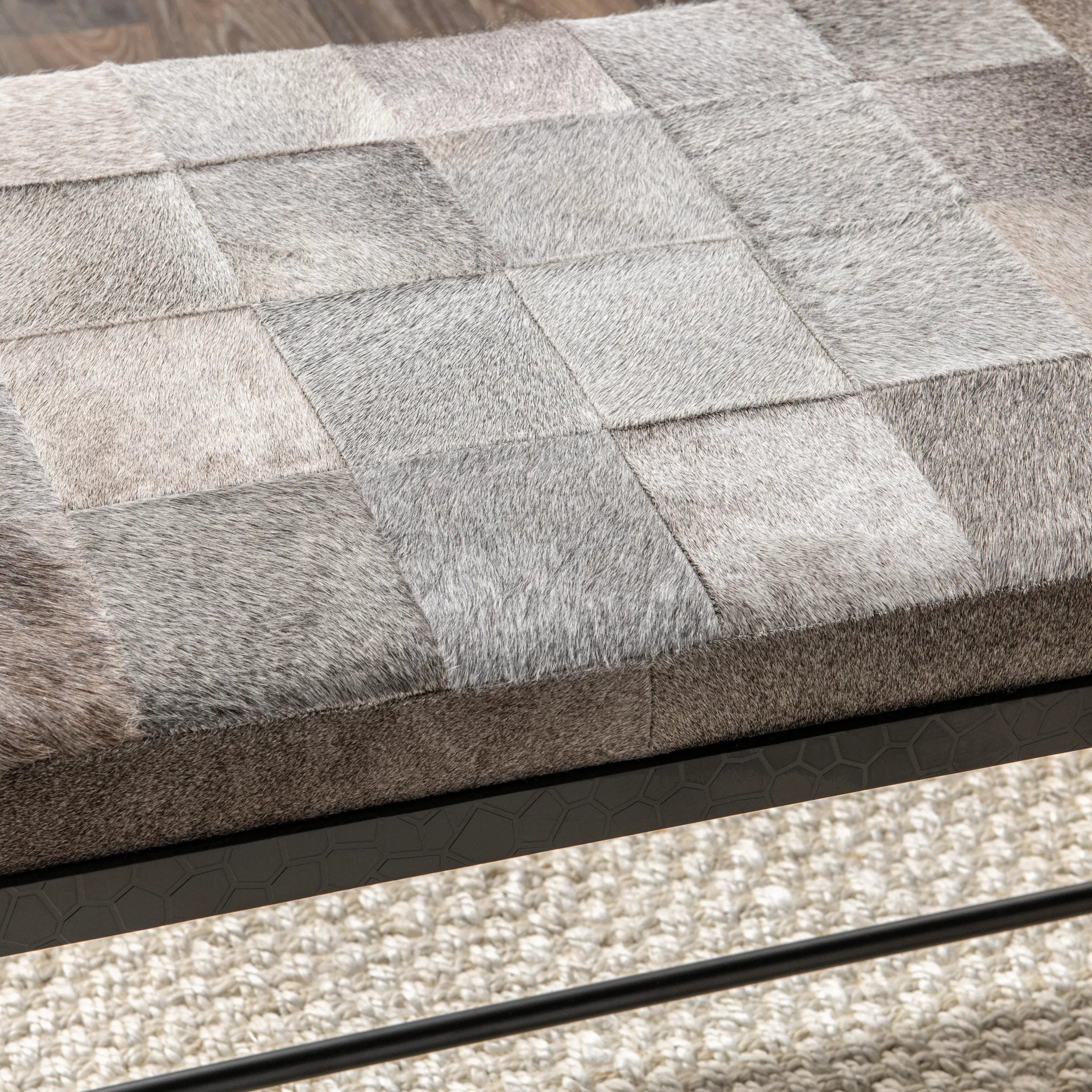 Achen Hair on Hide Bench