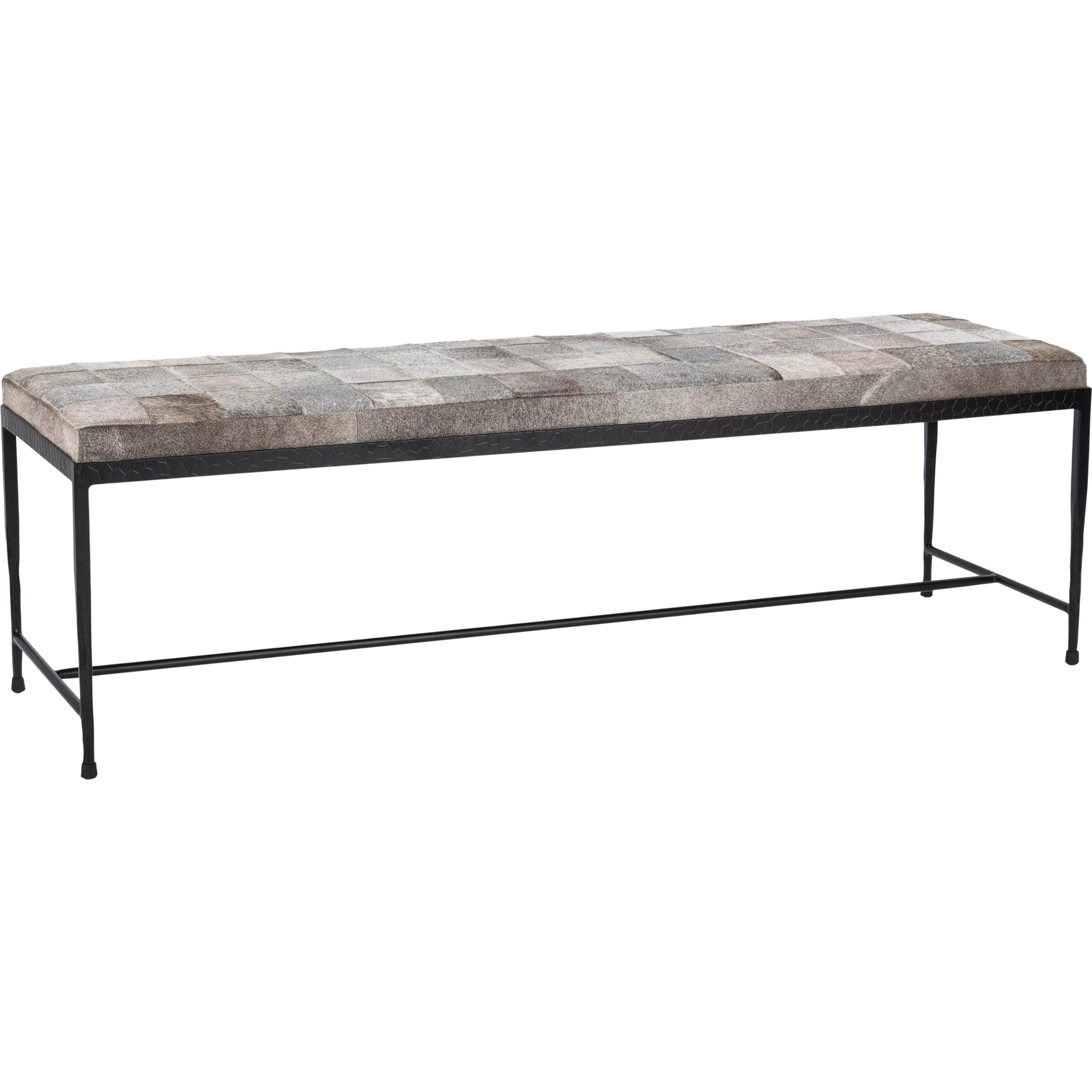 Achen Hair on Hide Bench
