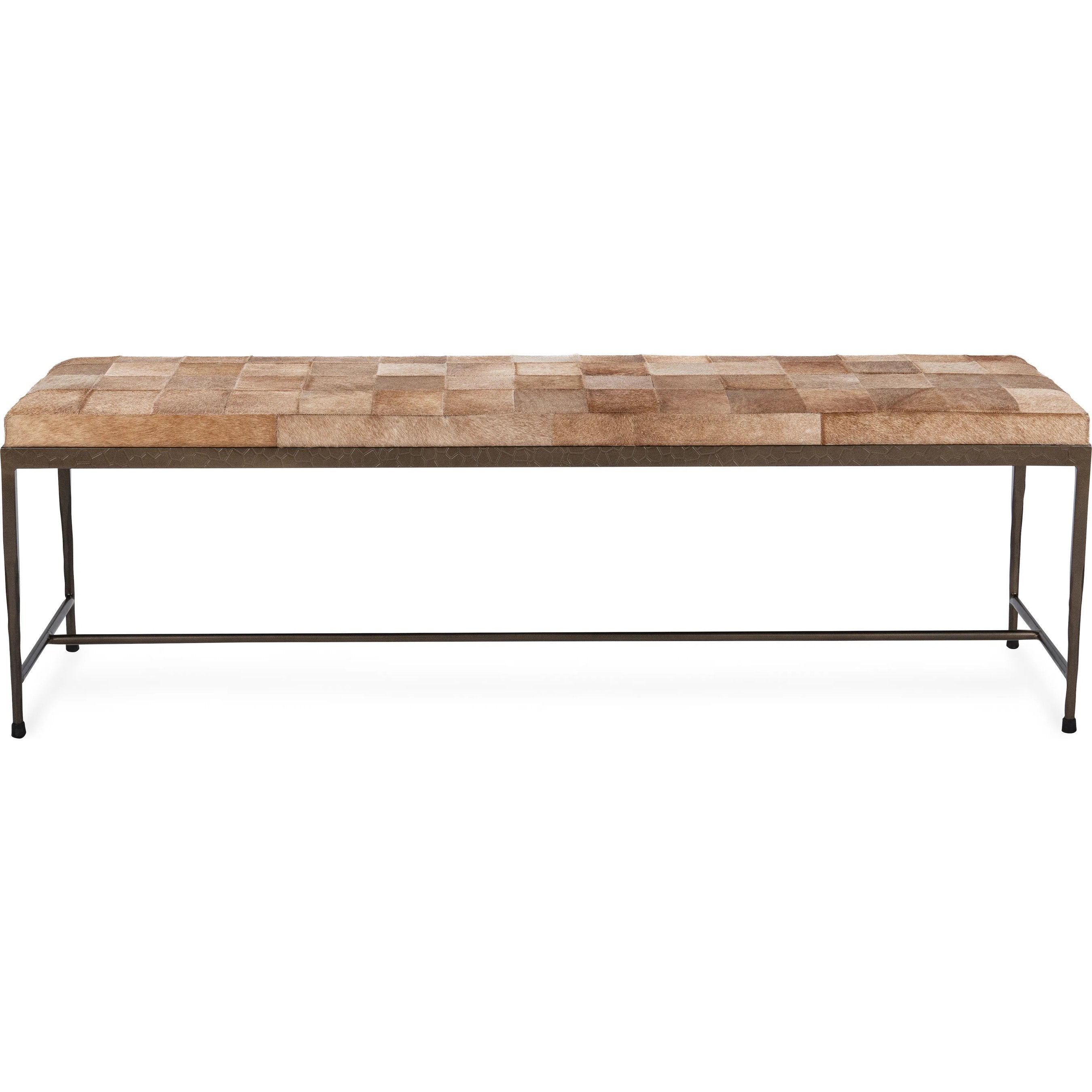 Achen Hair on Hide Bench