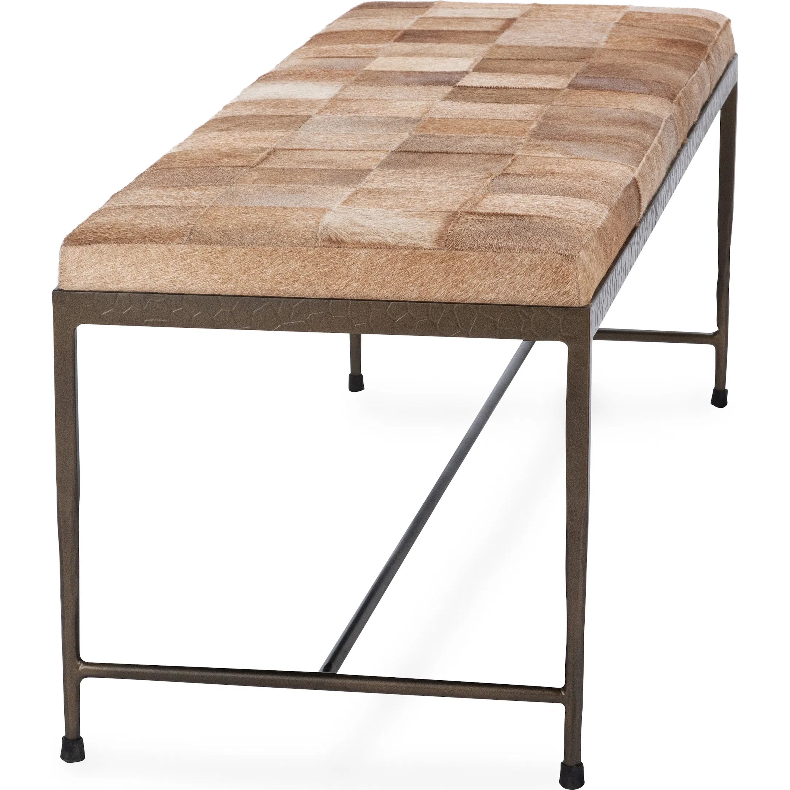 Achen Hair on Hide Bench