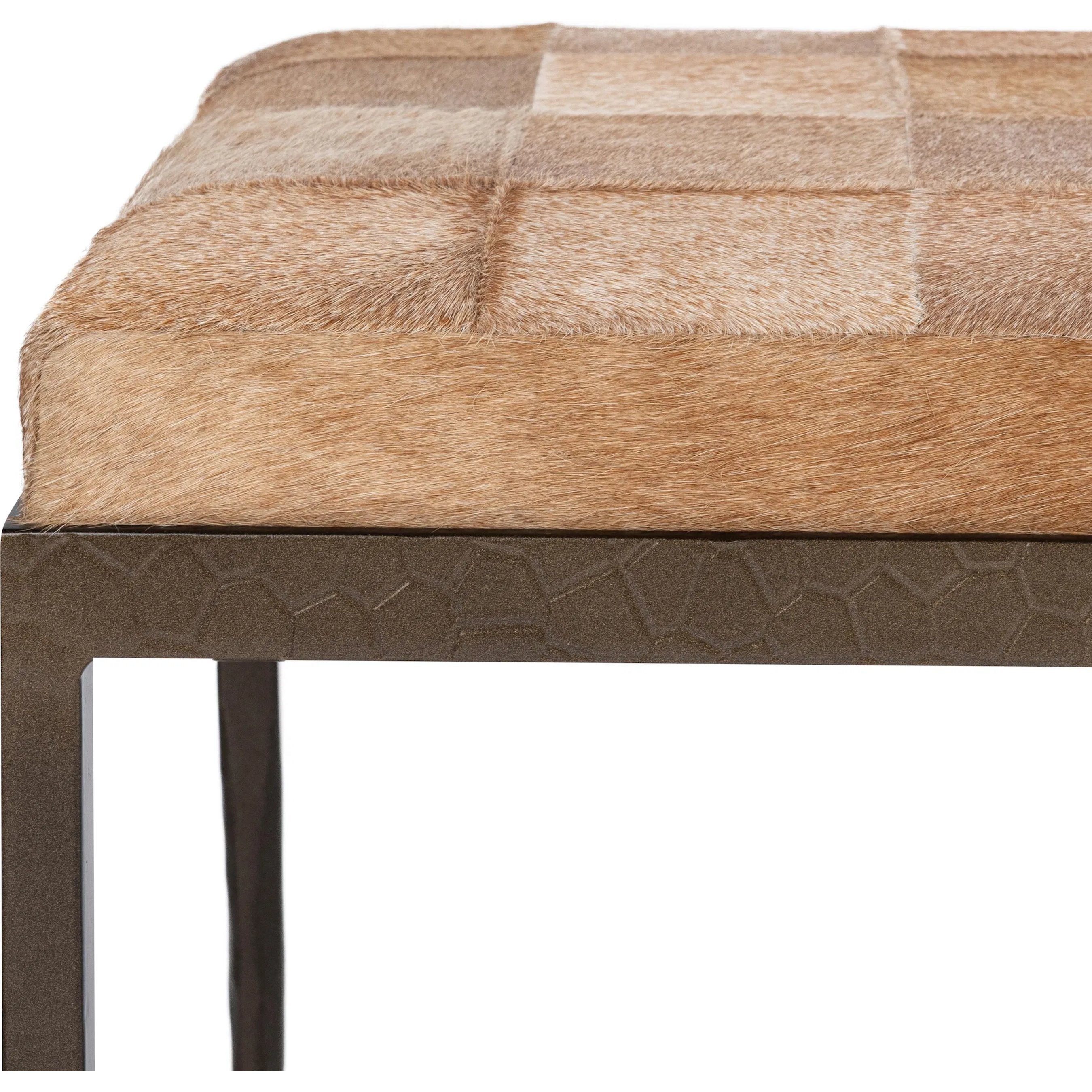 Achen Hair on Hide Bench