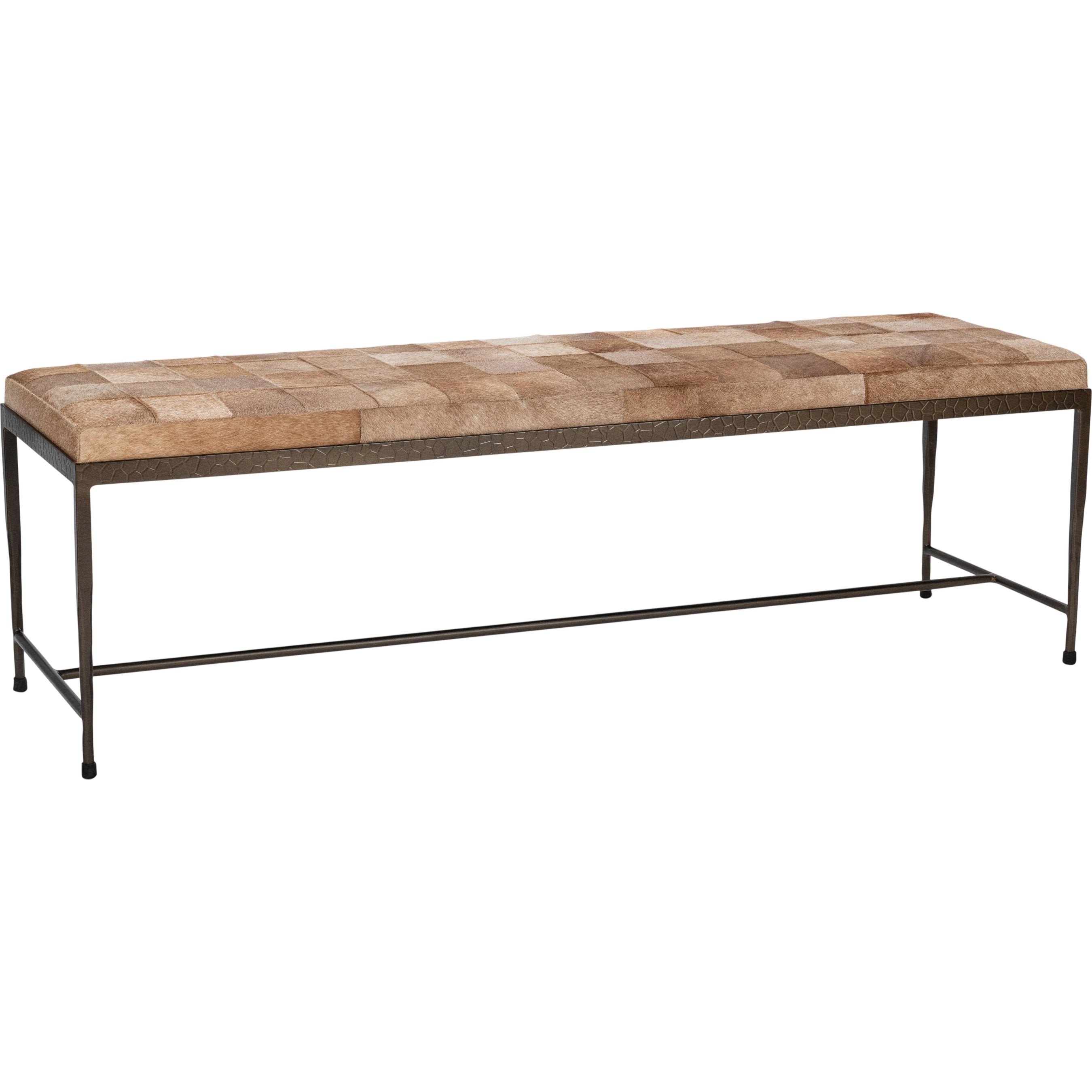 Achen Hair on Hide Bench