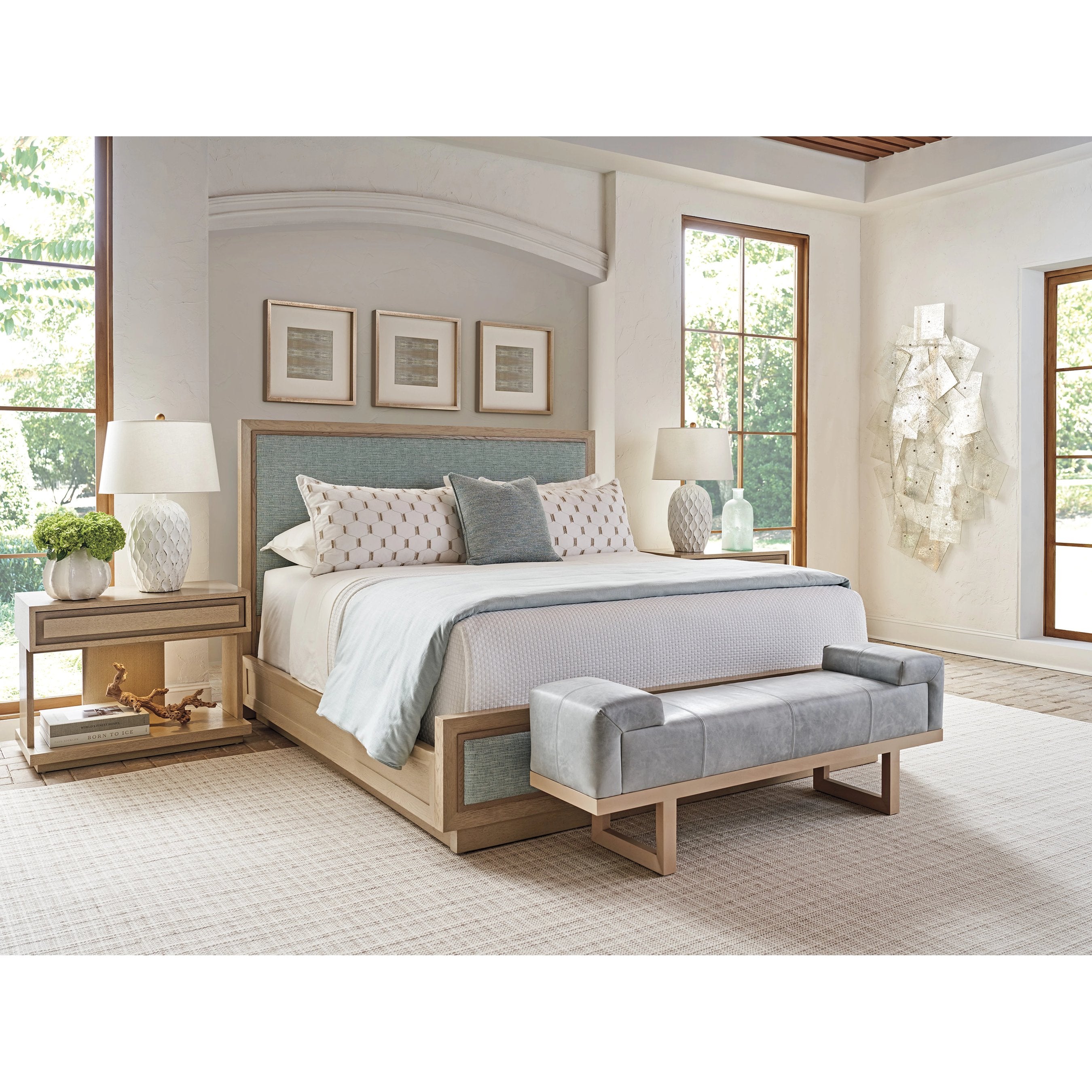 Abbott Leather Bench