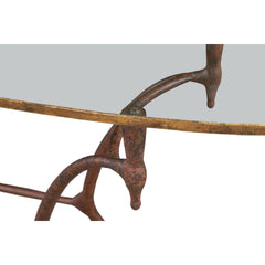 1940S French Long Oval Console Table