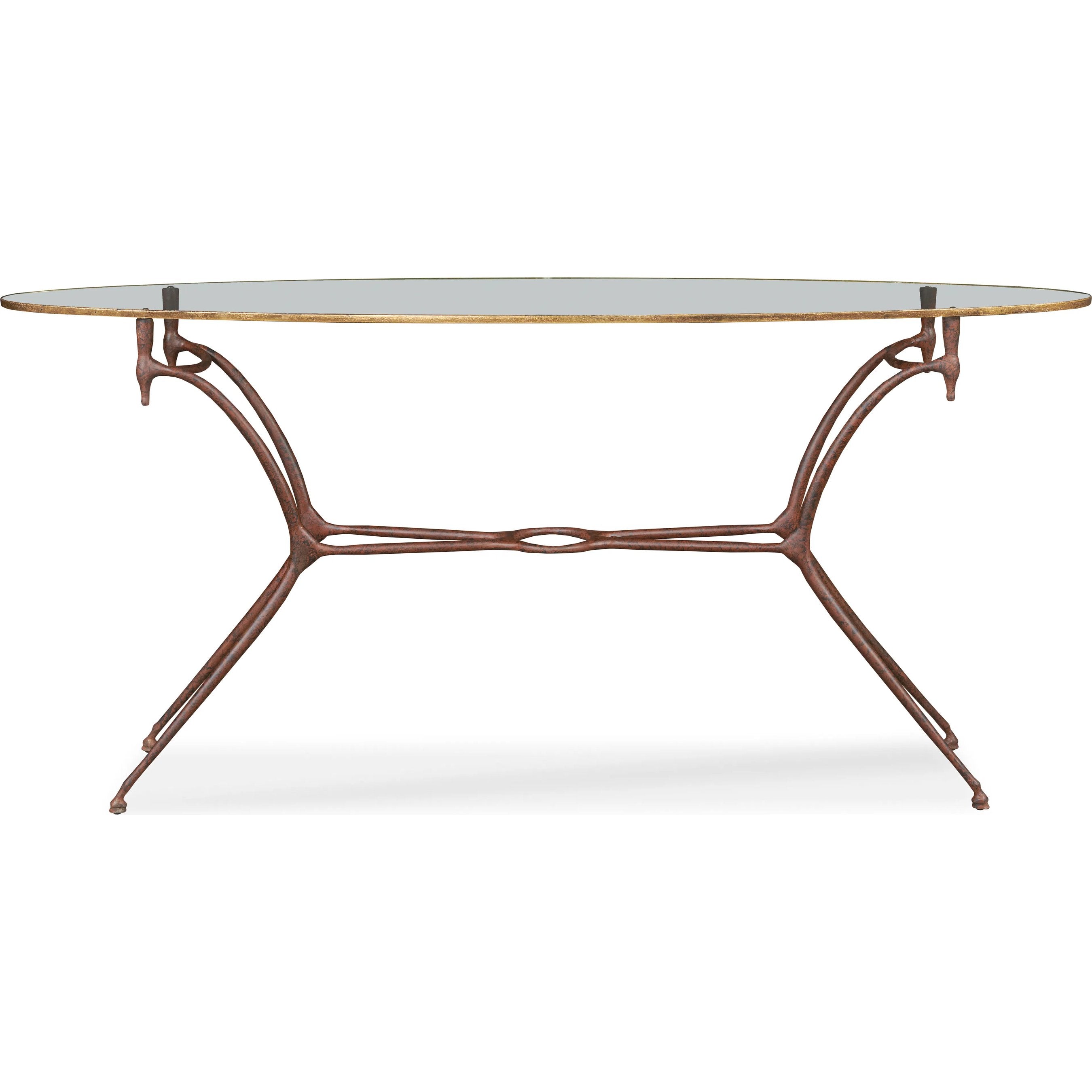 1940S French Long Oval Console Table