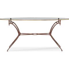 1940S French Long Oval Console Table