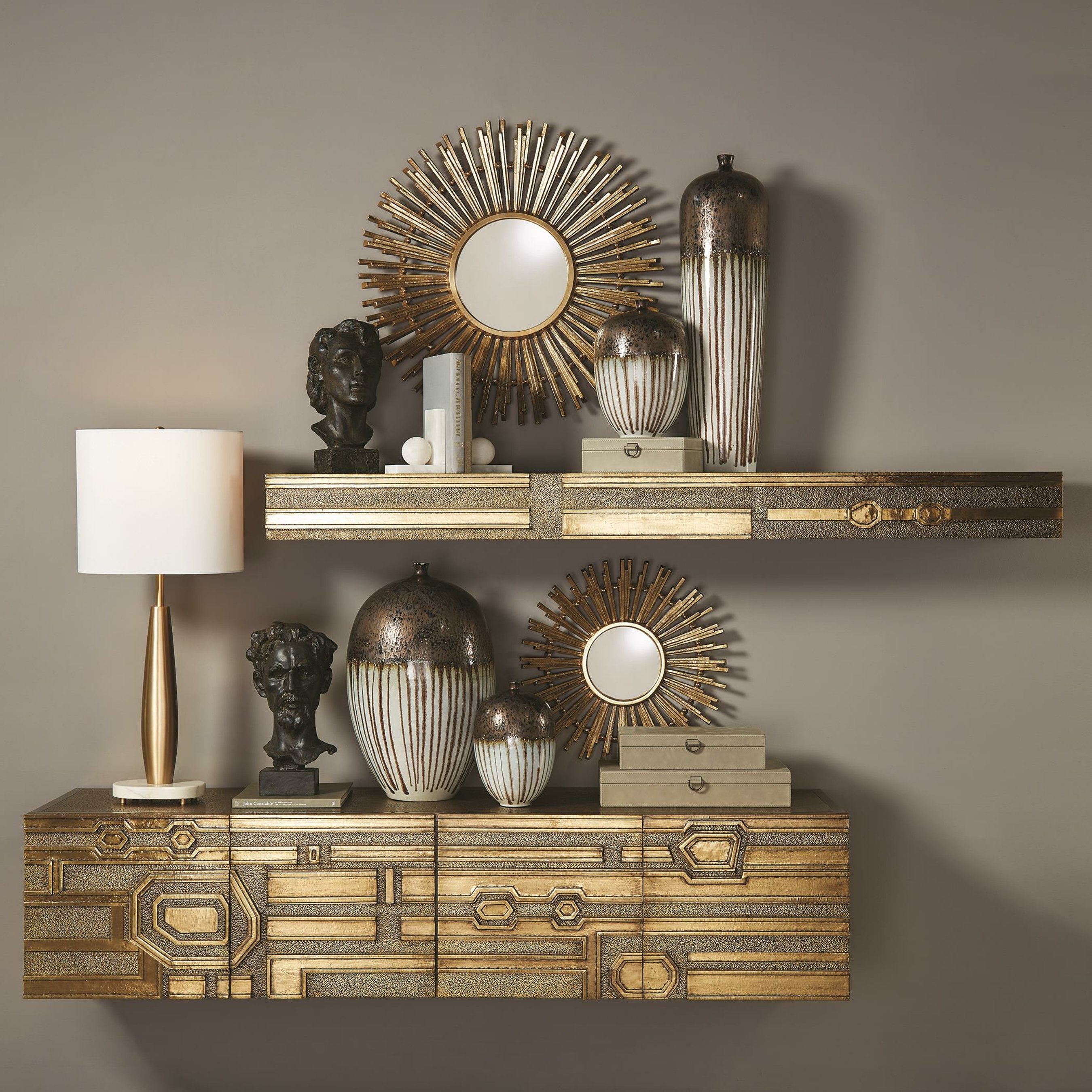 Abstract Block Floating Shelf