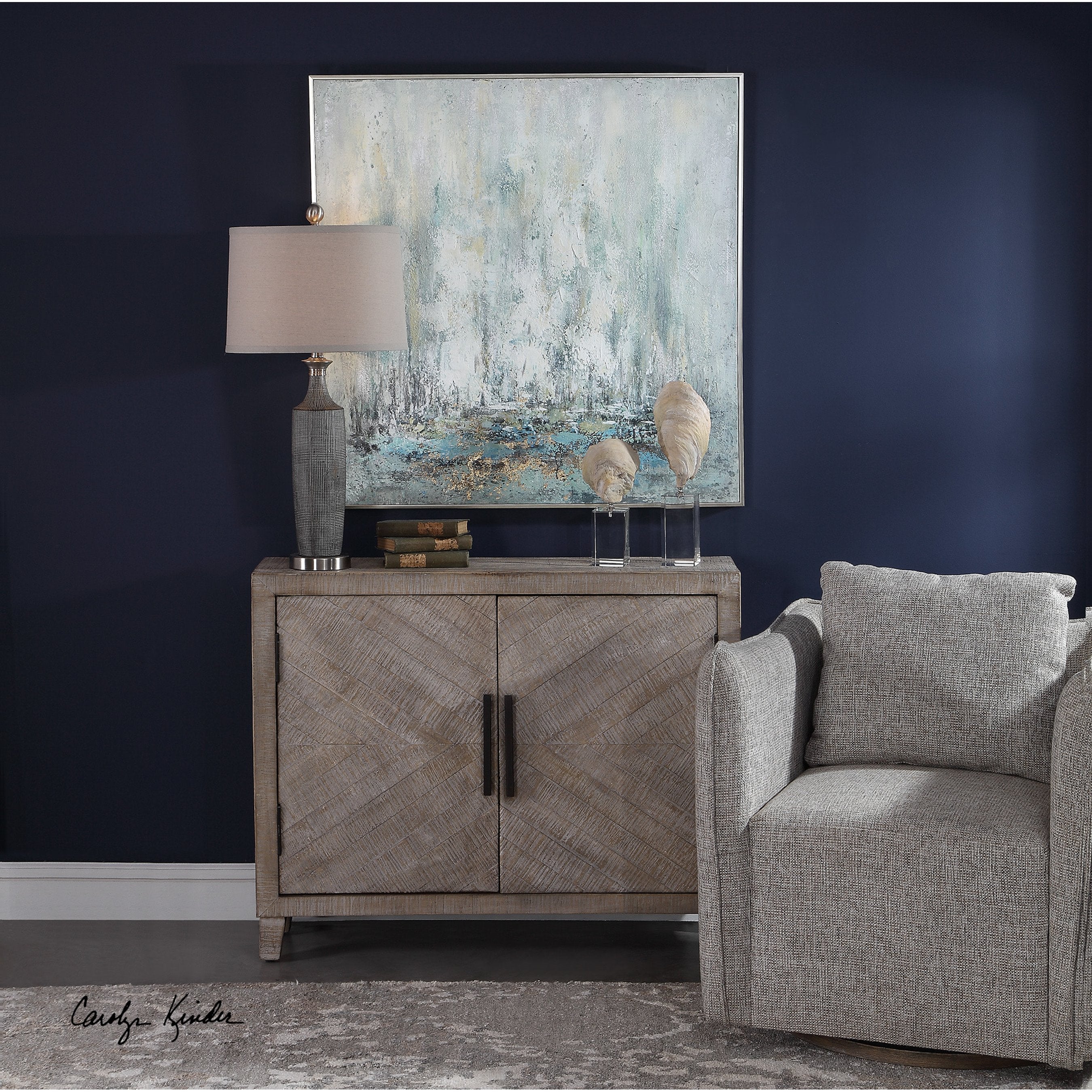 Adalind White Washed Accent Cabinet
