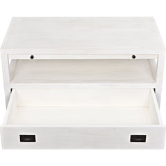 2-DRAWER Side Table with Sliding Tray
