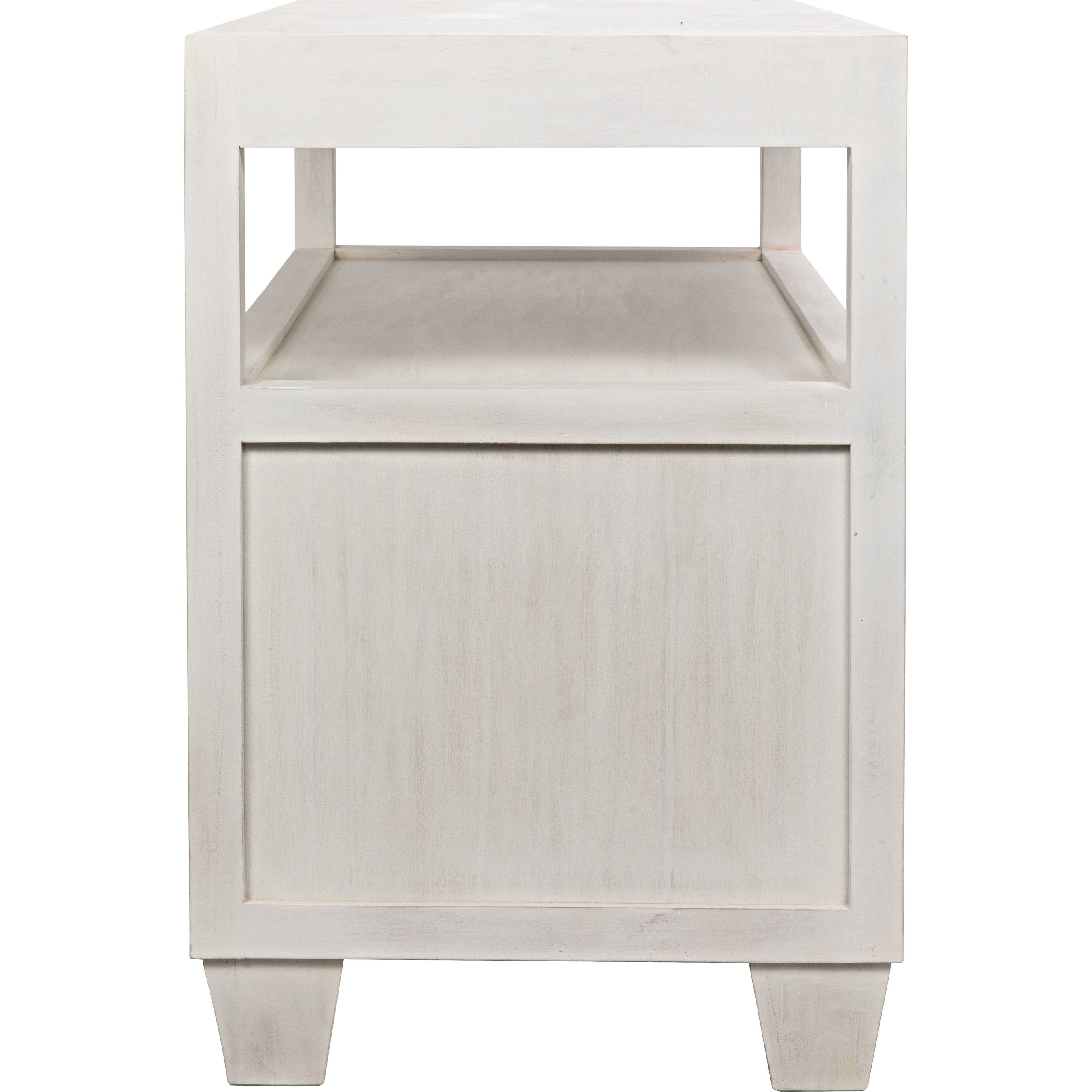 2-DRAWER Side Table with Sliding Tray