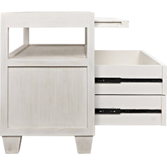 2-DRAWER Side Table with Sliding Tray