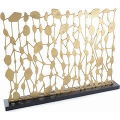 Abstract Sculptural Fire Screen